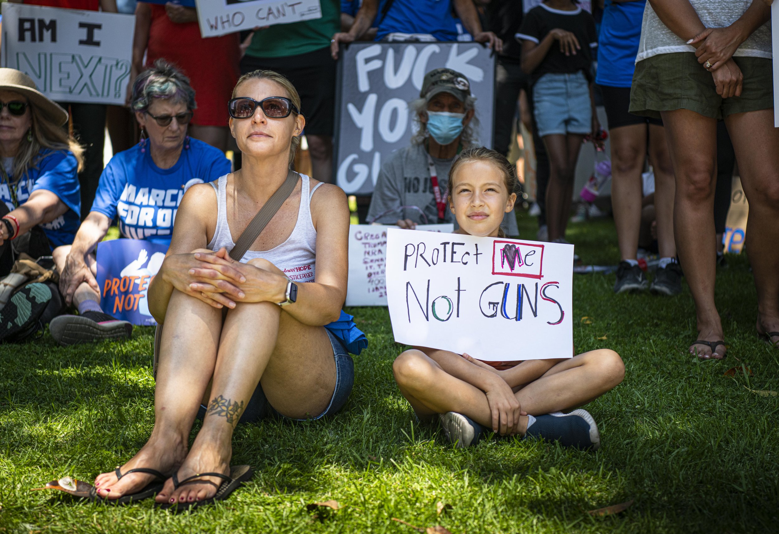  March for our lives supporters listening in on the rally at City Hall downtown Los Angeles, Calif. before the peaceful protest commenced. (Jon Putman | The Corsair) 