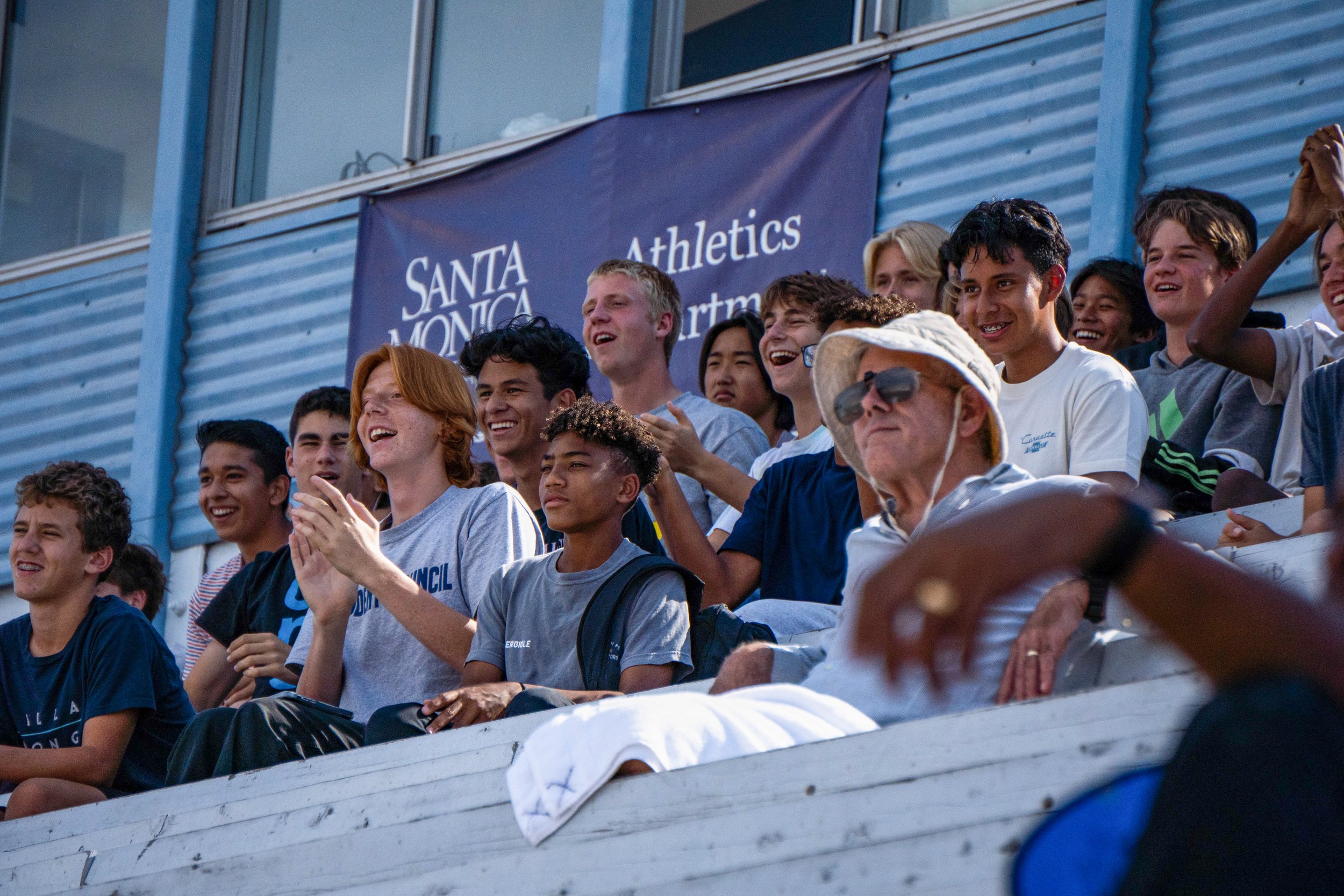  Supporters from above flood The Corsair Field stands with applause and shouts after The Corsairs score a goal.The Corsair Field in Santa Monica, Calif. On Friday, September 2, 2022. (Tsen Ee Lin | The Corsair) 