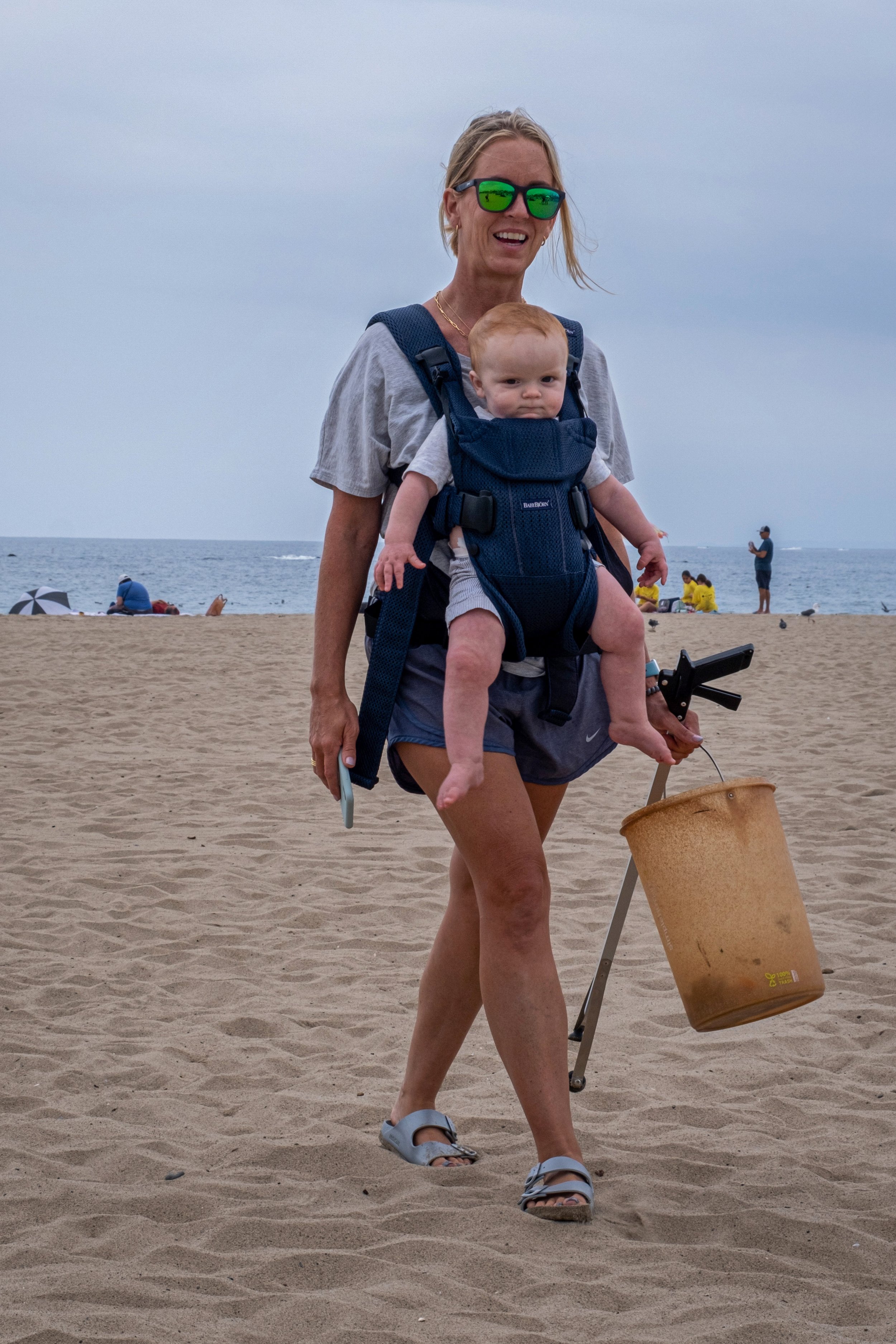  Allison Kitchen and her son, Brooklyn, found a lot of cigarette butts and bottle caps, “It’s nice to clean up our beaches since we use them so much,” Kitchen said. Heal The Bay Coastal Cleanup Day in Santa Monica Calif. on Saturday, September 17, 20