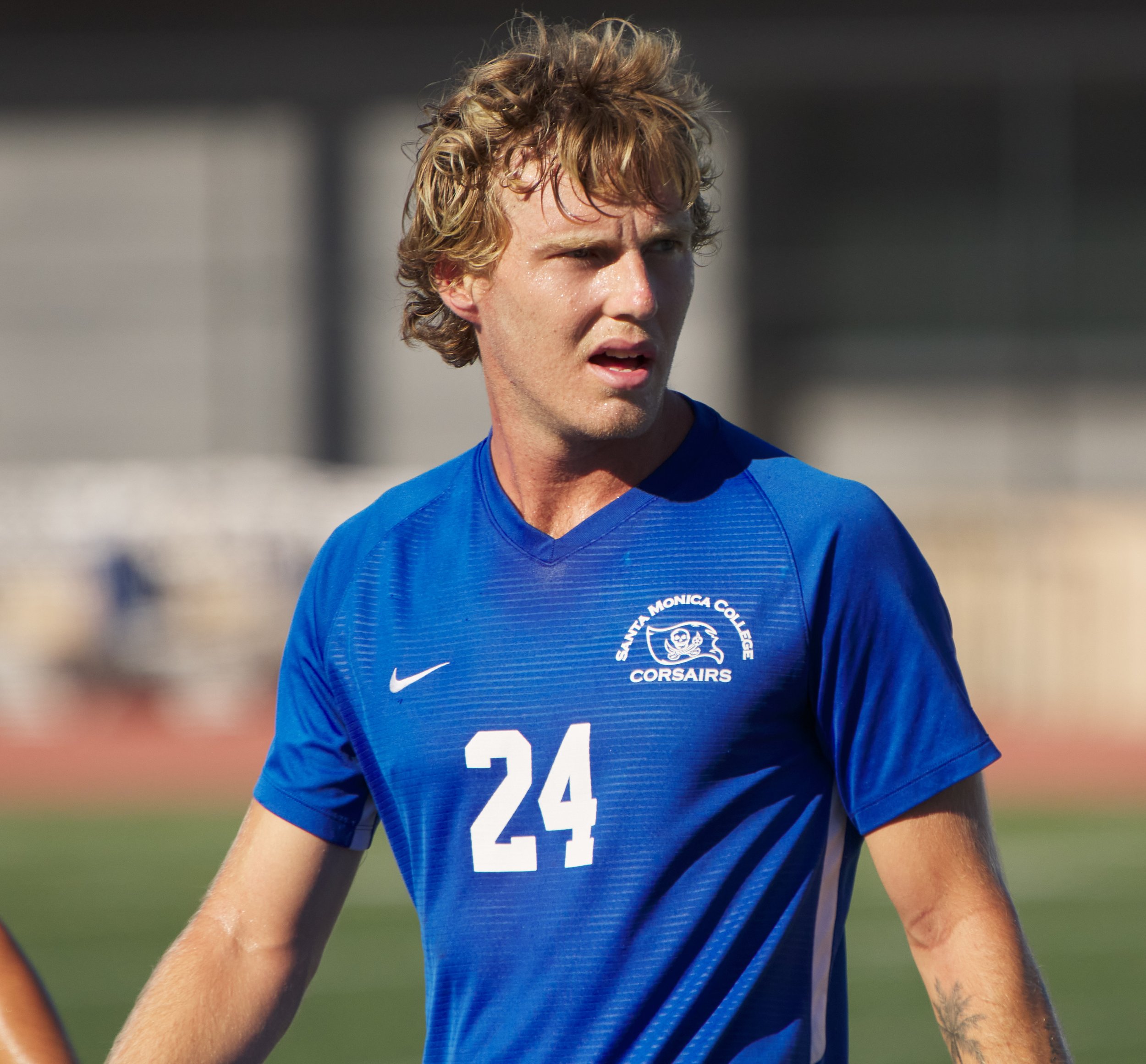  Santa Monica College Corsairs' Alexander Lalor during the mens soccer match against the Rio Hondo College Roadrunners on Friday, Sept. 24, 2022, at Corsair Field in Santa Monica, Calif. The Corsairs won 2-1. (Nicholas McCall | The Corsair) 