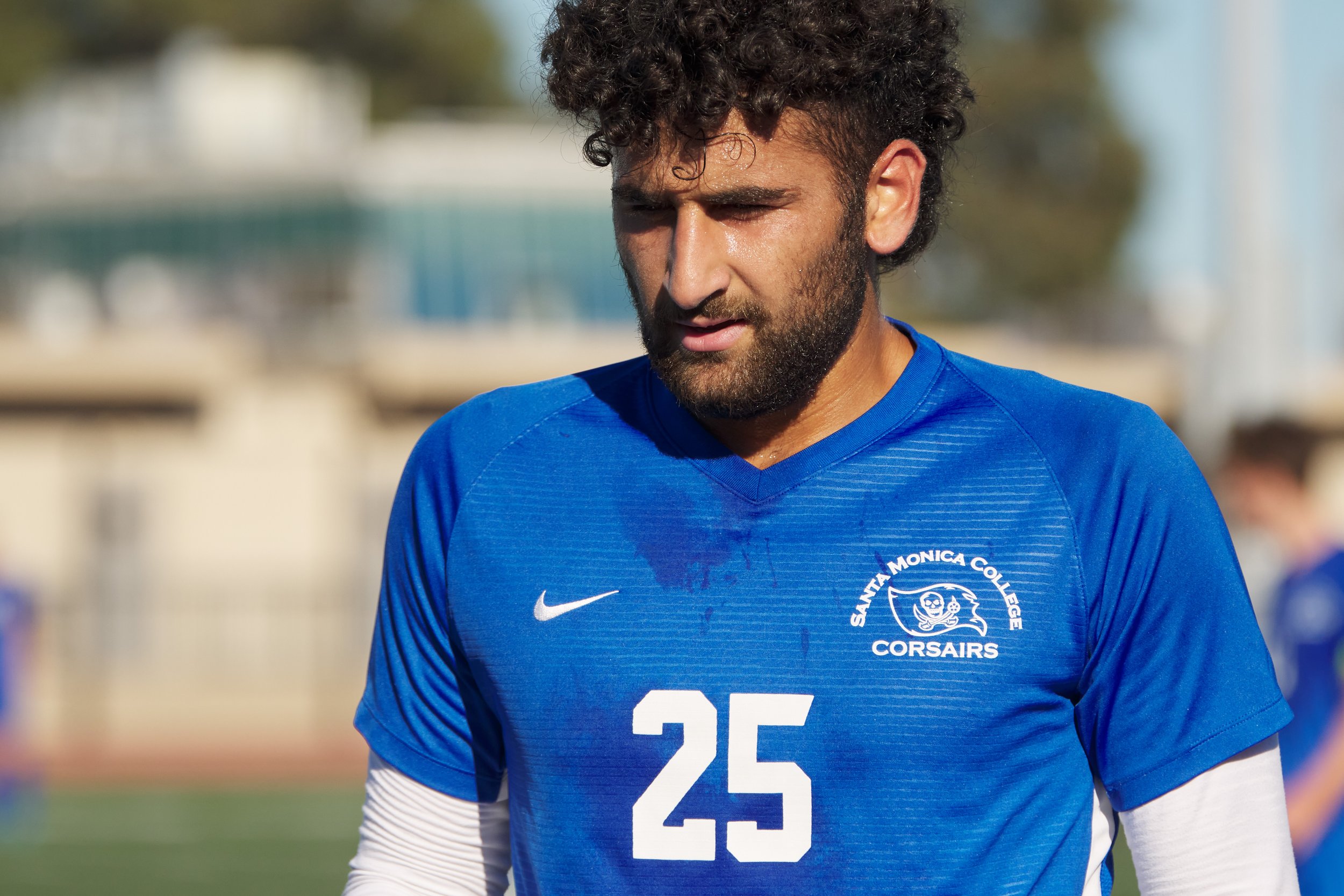  Santa Monica College Corsairs' Adam Abou-Hamad during the men's soccer match against the Rio Hondo College Roadrunners on Friday, Sept. 24, 2022, at Corsair Field in Santa Monica, Calif. The Corsairs won 2-1. (Nicholas McCall | The Corsair) 