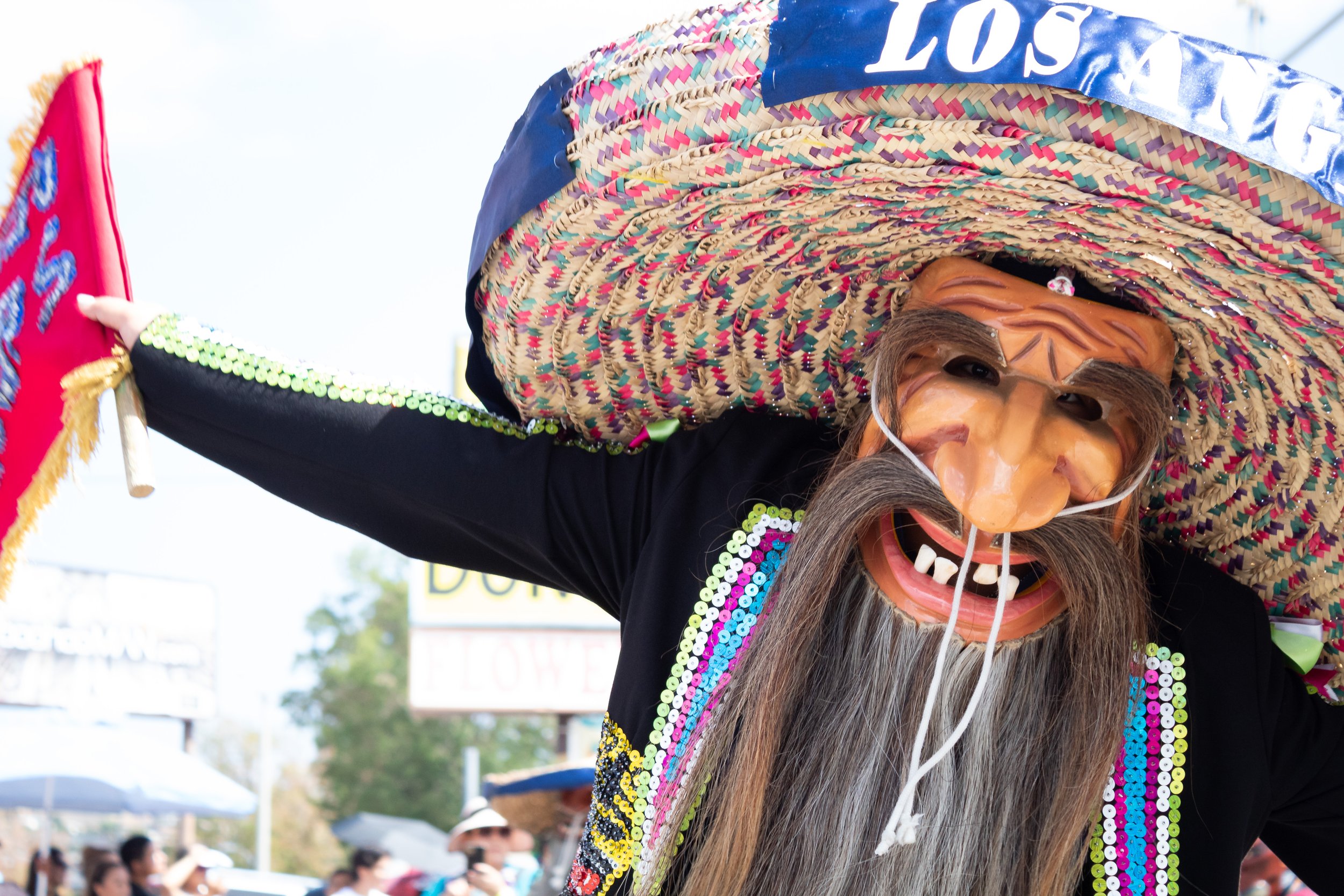  A Moranchi elder, from a performance of Danza de los Tecuanes (The Dance of Jaguars), during the Mexican Independence Day Parade & Festival. The dance is a display of two tribes, Moranchi and Lucas, coming together to capture the jaguar in pre-hispa