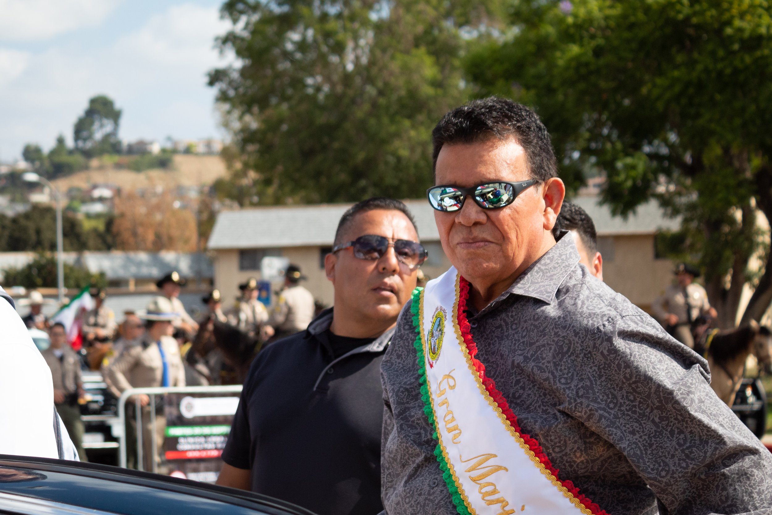  Fernando Valenzuela, a retired Los Angeles Dodgers pitcher (#34), riding on his float as the Grand Marshal for the  Mexican Independence Day Parade & Festival in East Los Angeles, Calif. on Sept. 18, 2022. (Caylo Seals | The Corsair) 