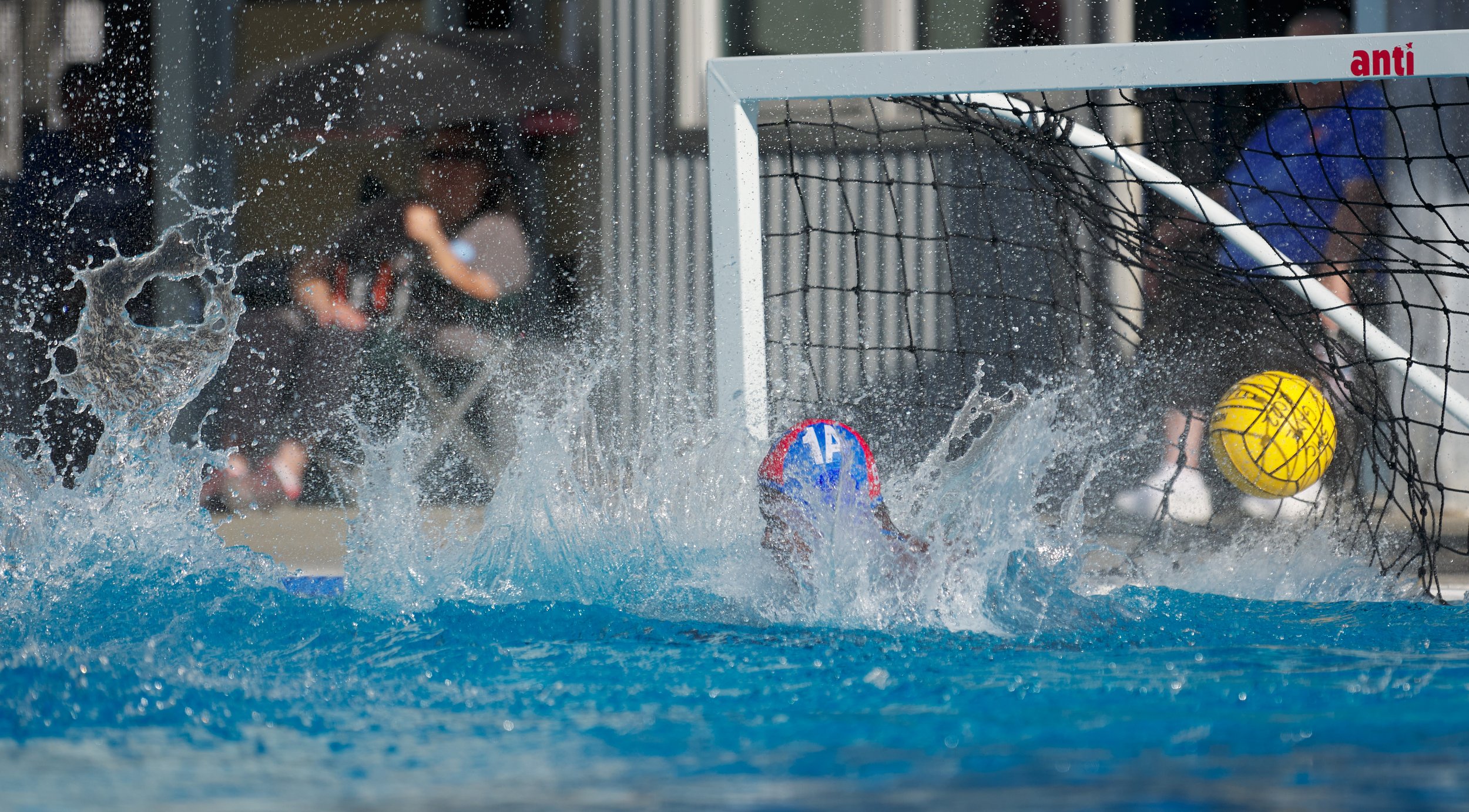  Santa Monica College Corsairs Men's Water Polo Goalie Nolan McBride fails to block the final goal of the match by the Los Angeles Valley College Monarchs on Wednesday, Sept. 28, 2022, at the SMC Aquatics Center in Santa Monica, Calif. The Corsairs l