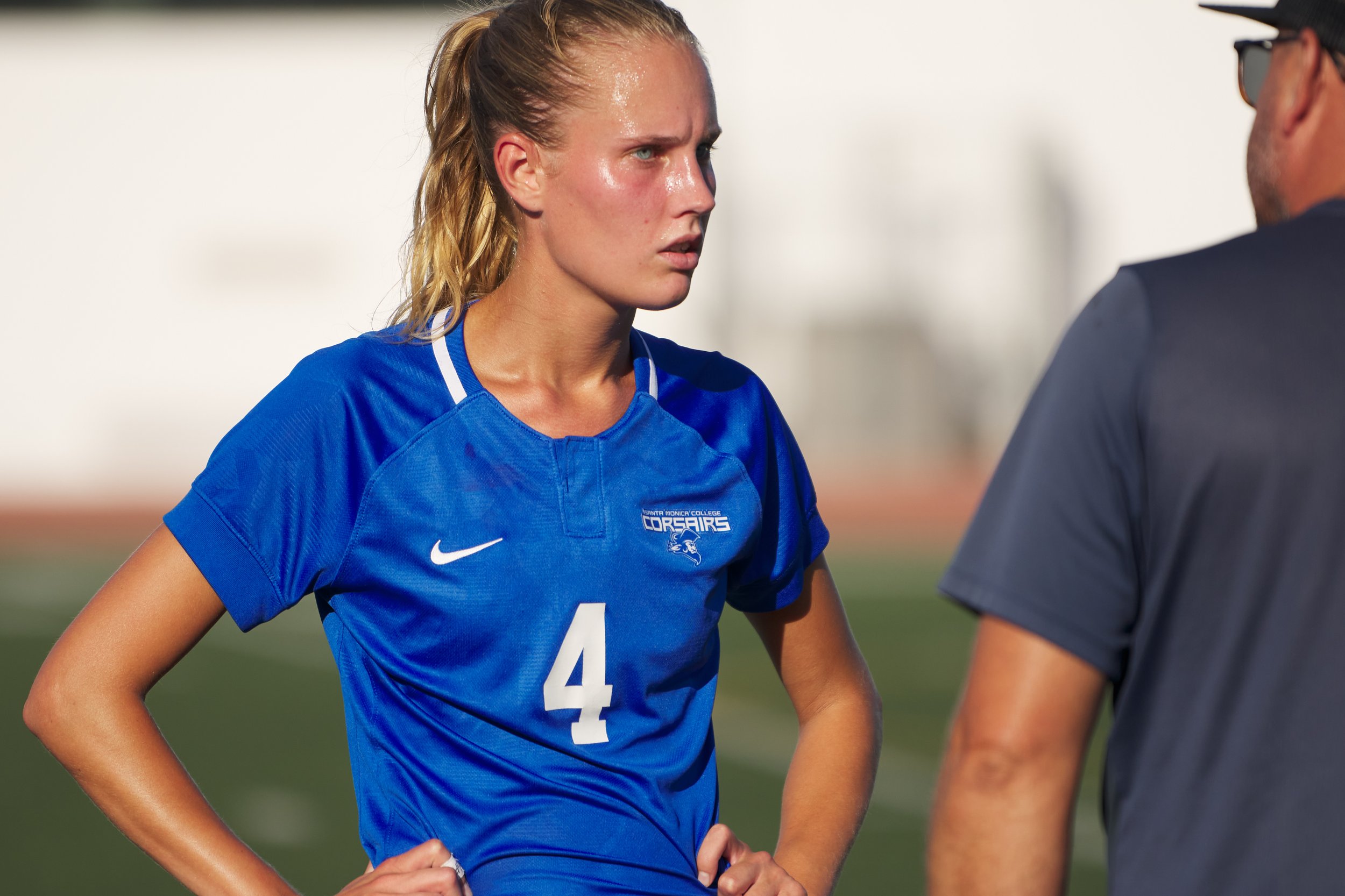  Santa Monica College Corsairs' Emma Rierstam during the women's soccer match against the West Los Angeles College Wildcats on Friday, Sept. 30, 2022, at Corsair Field in Santa Monica, Calif. The Corsairs won 3-2. (Nicholas McCall | The Corsair) 