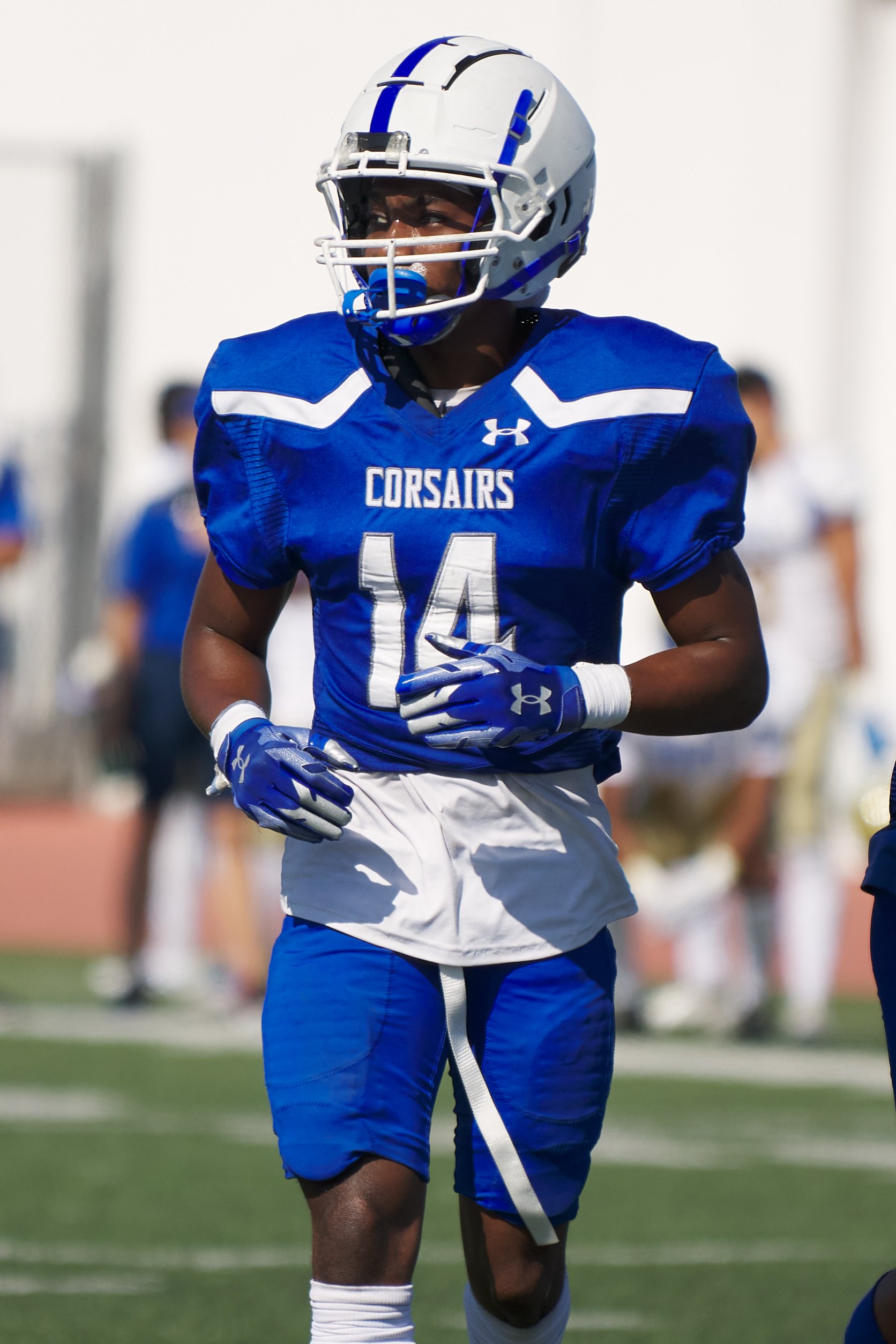 Santa Monica College Corsairs' Jaboree Thornton during the football match against the West Los Angeles College Wildcats on Saturday, October 1, 2022, at Corsair Field in Santa Monica, Calif. The Corsairs won 41-40. (Nicholas McCall | The Corsair) 
