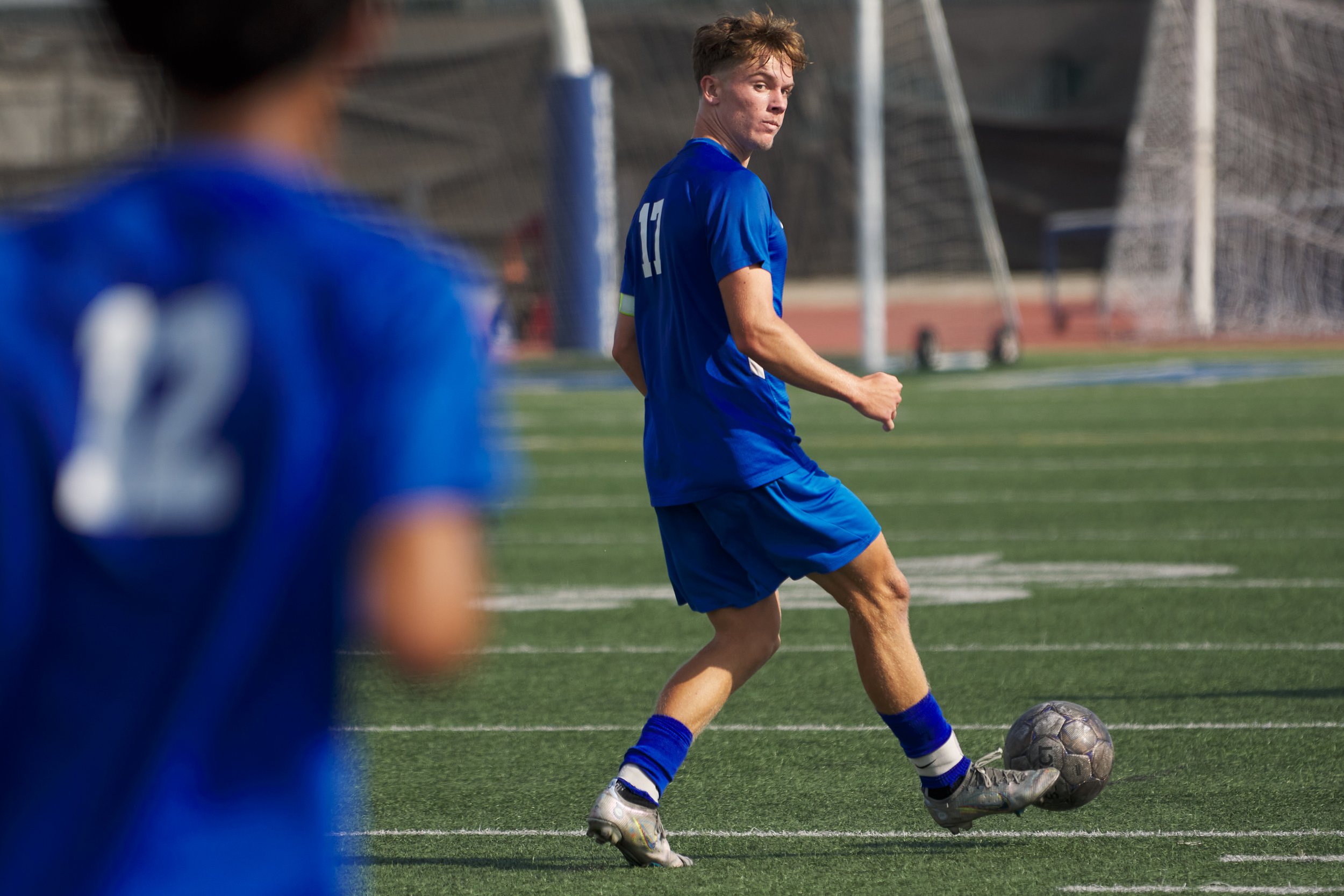  Santa Monica College Corsairs' Taj Winnard during the men's soccer match against the Santa Barbara City College Vaqueros on Tuesday, October 11, 2022, at Corsair Field in Santa Monica, Calif. The Corsairs won 2-1. (Nicholas McCall | The Corsair) 