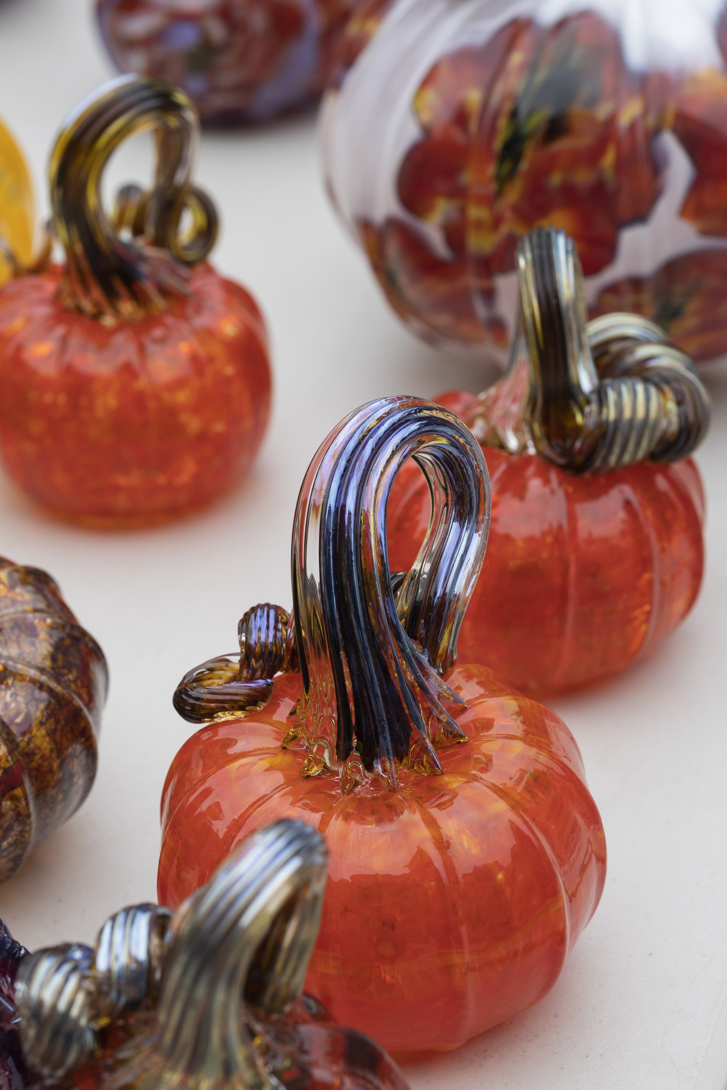  The glass blowing class at Santa Monica College sold handmade pumpkins during the college fair on October 13, 2022. Santa Monica, Calif. (Jamie Addison | The Corsair) 