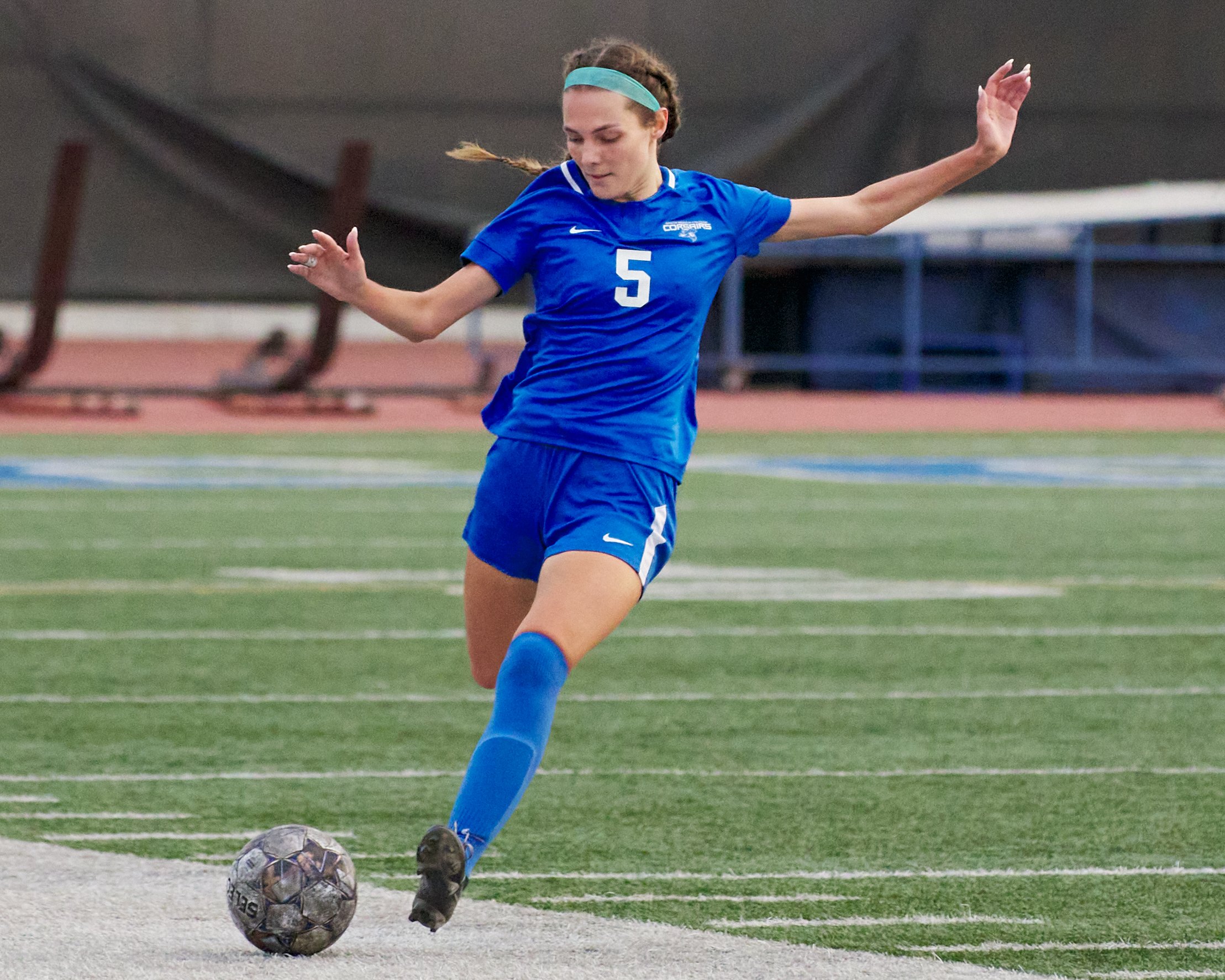  Santa Monica College Corsairs' Charlie Kayem during the women's soccer match against the Los Angeles Valley College Monarchs on Tuesday, Nov. 1, 2022, at Corsair Field in Santa Monica, Calif. The Corsairs won 2-1. (Nicholas McCall | The Corsair) 