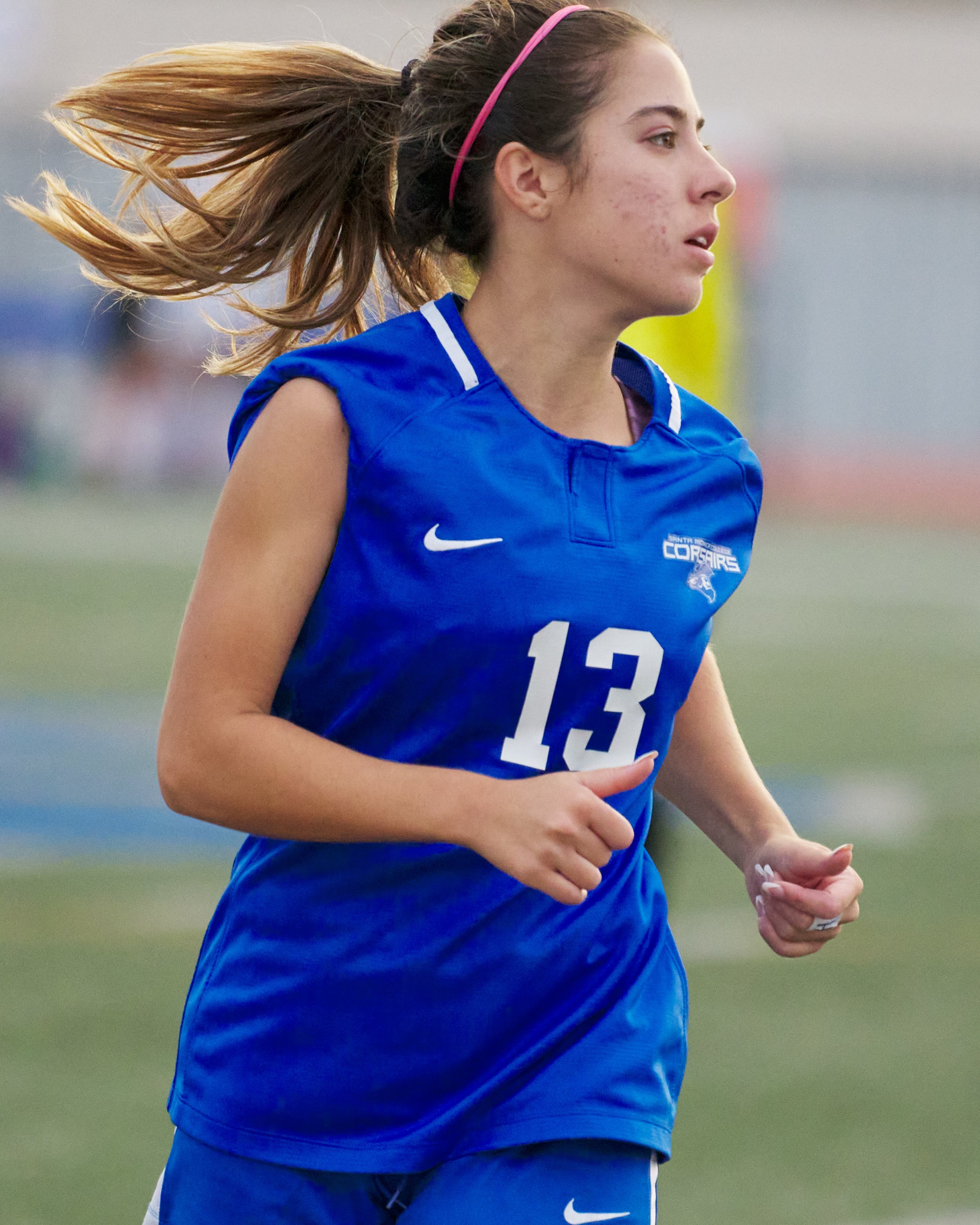  Santa Monica College Corsairs' Sophie Doumitt during the women's soccer match against the Los Angeles Valley College Monarchs on Tuesday, Nov. 1, 2022, at Corsair Field in Santa Monica, Calif. The Corsairs won 2-1. (Nicholas McCall | The Corsair) 