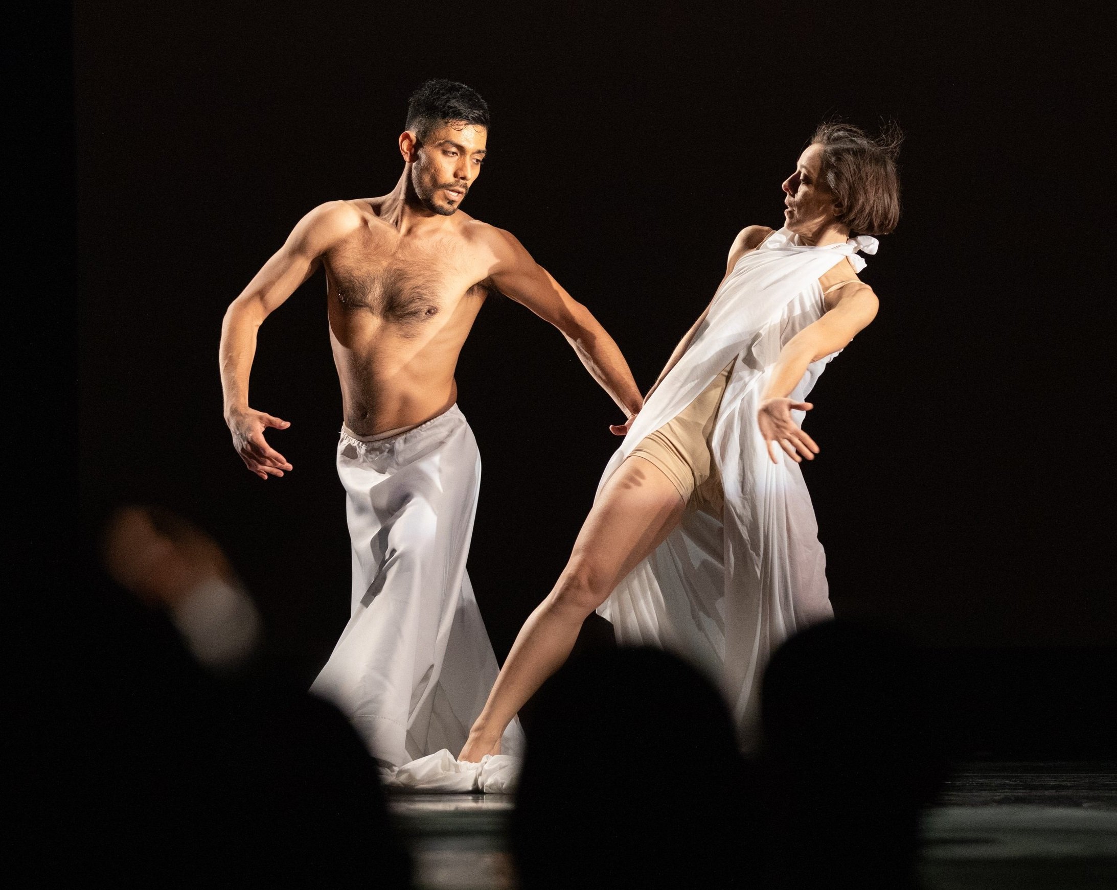  SMC students perform world dance styles with the Global Motion World Dance Company during the live performance at The Broad Theater in Santa Monica, Calif. This company provides a platform for students to experience and learn about other cultures th