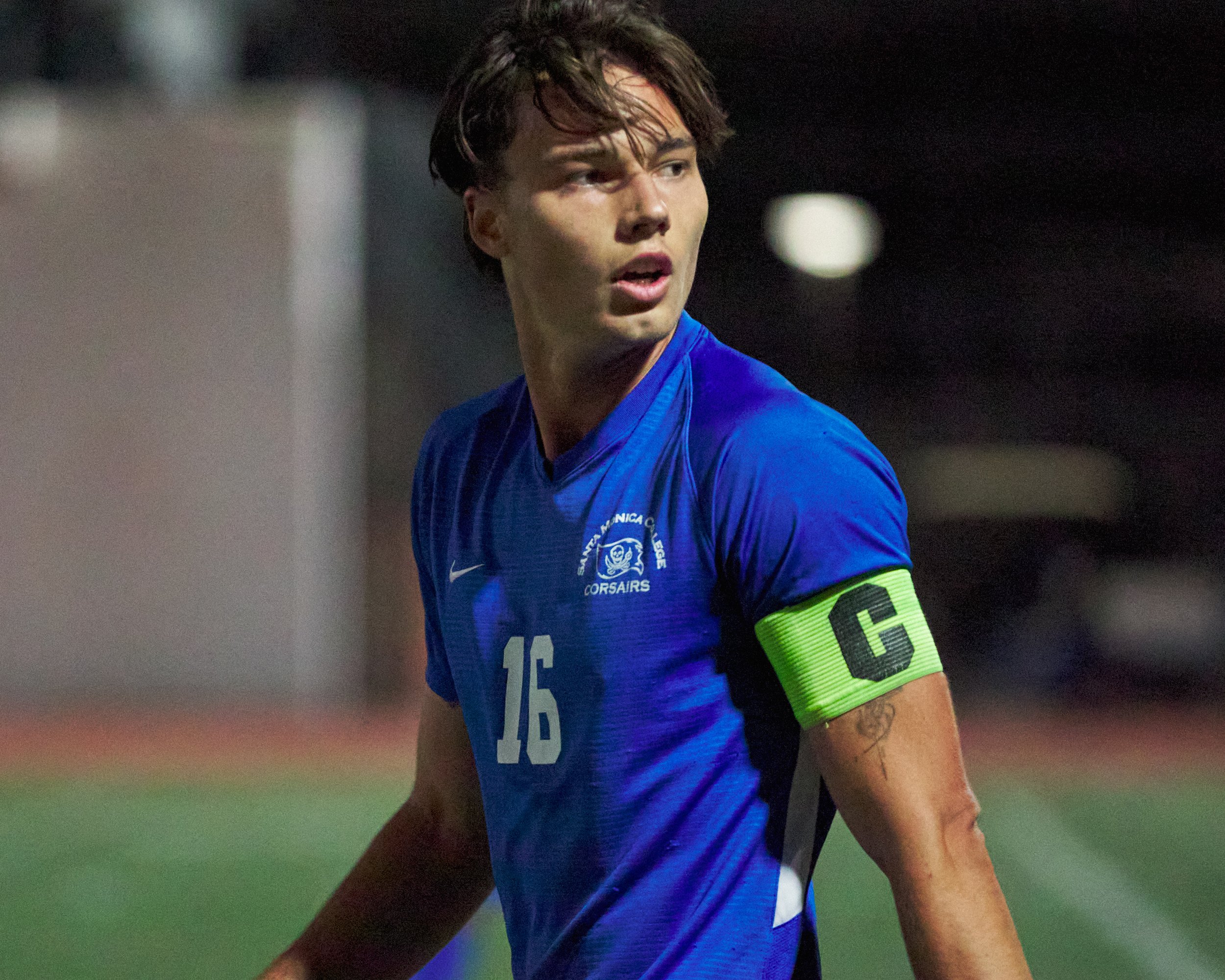  Santa Monica College Corsairs' Kyler Sorber during the men's soccer match against the Norco College Mustangs on Saturday, Nov. 19, 2022, at Corsair Field in Santa Monica, Calif. (Nicholas McCall | The Corsair) 