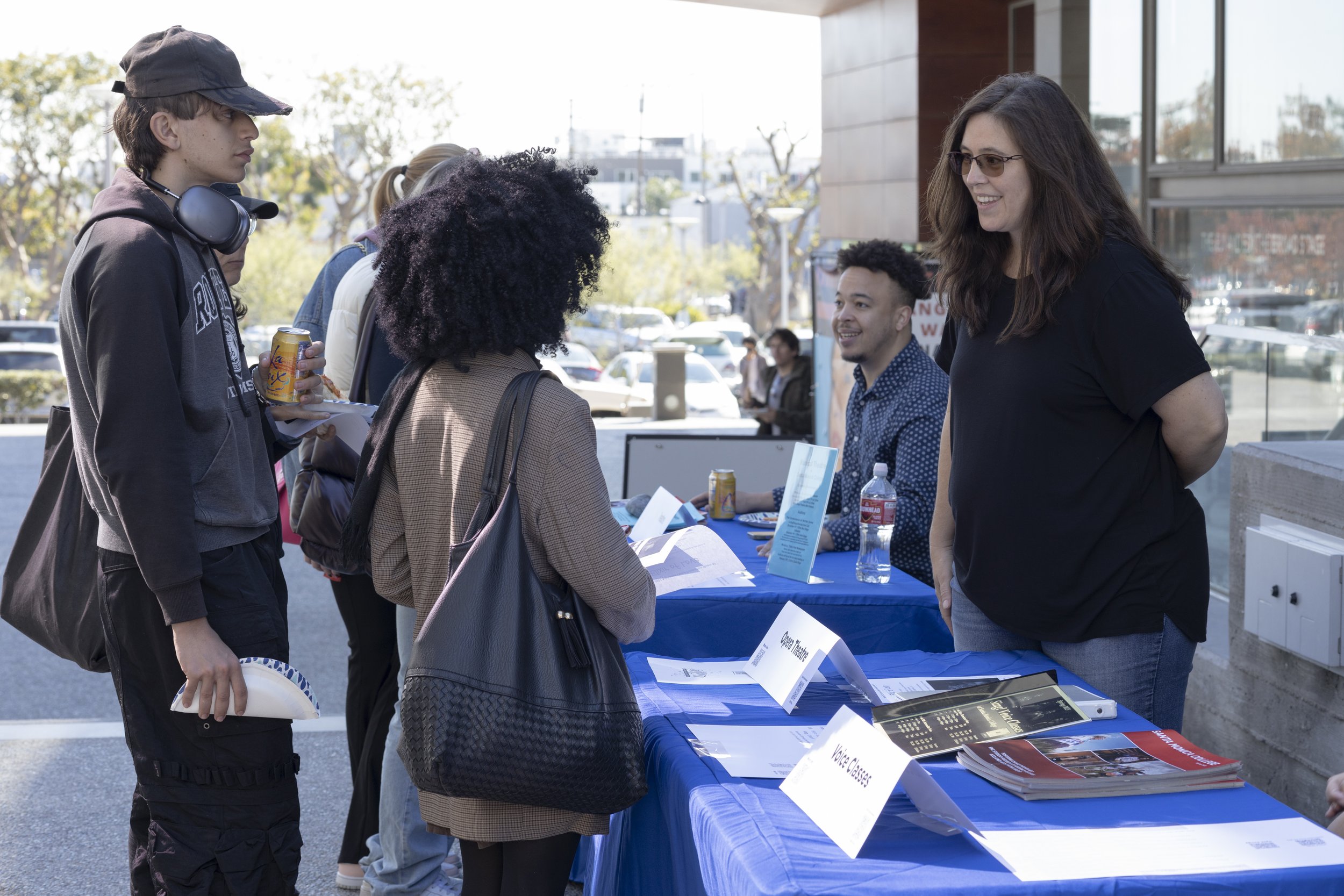  The Music Department at Santa Monica College held an open house at the Performing Arts Center featuring table set-ups from each music class to encourage students to sign up for classes. November 15, 2022, Santa Monica, Calif. (Jamie Addison | The Co