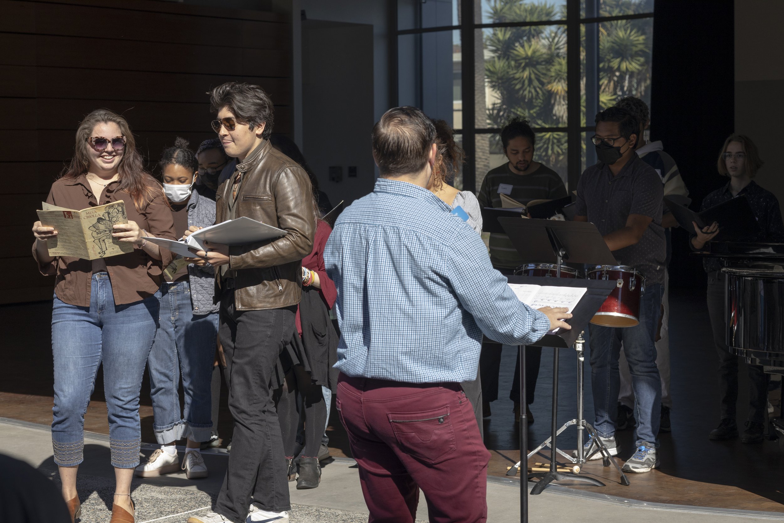  The Concert Chorale and Chamber Choir performing during the Music Department's open house at the Performing Arts Center at SMC. November 15, 2022, Santa Monica, Calif. (Jamie Addison | The Corsair) 