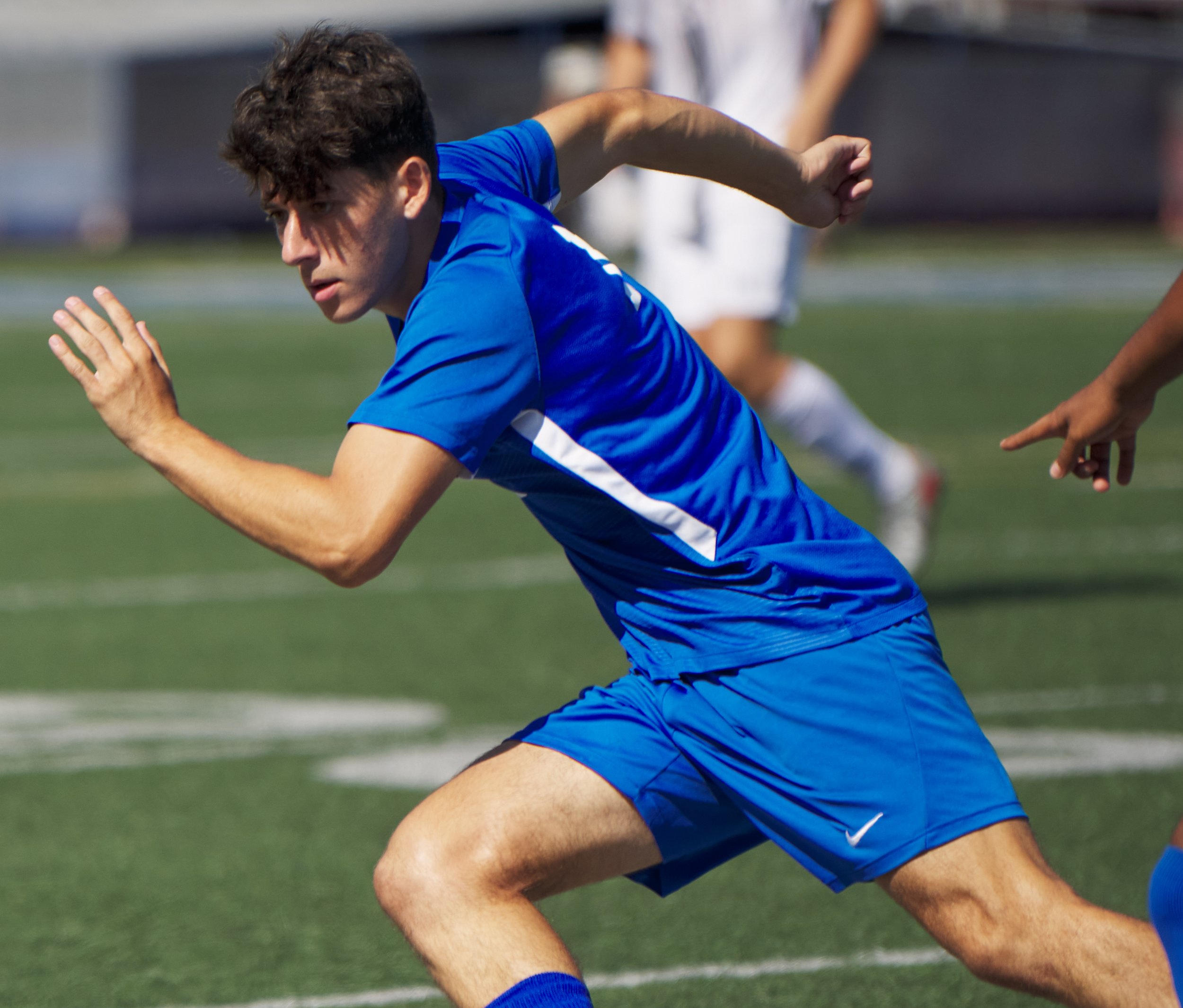  Santa Monica College Corsairs' Benjamin Zygman during the men's soccer match against the Antelope Valley College Marauders on Friday, Sept. 30, 2022, at Corsair Field in Santa Monica, Calif. The Corsairs tied 1-1. (Nicholas McCall | The Corsair) 