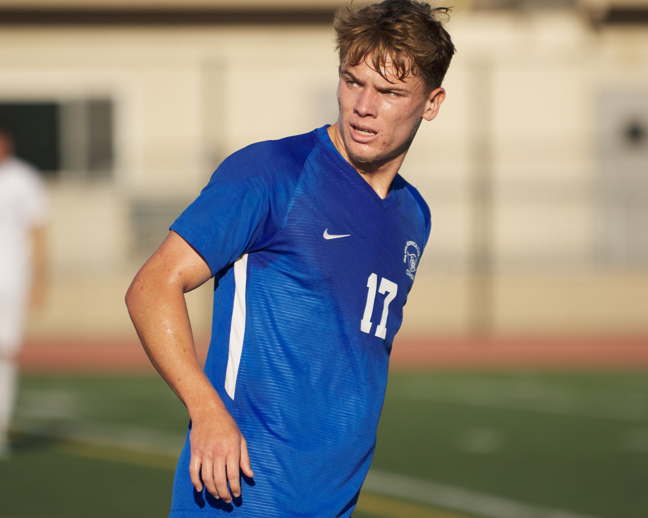  Santa Monica College Corsairs' Taj Winnard during the men's soccer match against the Moorpark College Raiders on Tuesday, Oct. 25, 2022, at Corsair Field in Santa Monica, Calif. The Corsairs won 4-0. (Nicholas McCall | The Corsair) 