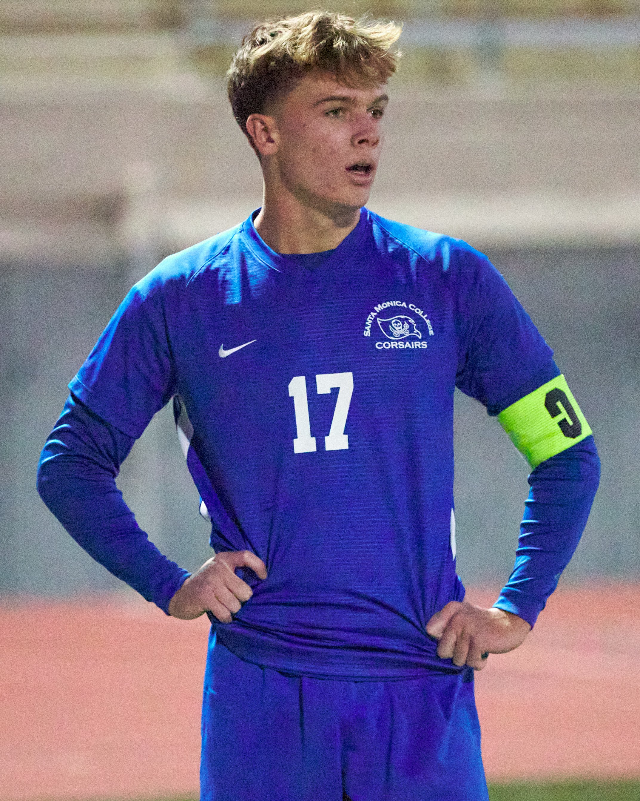  Santa Monica College Corsairs' Taj Winnard during the men's soccer match against the Norco College Mustangs on Saturday, Nov. 19, 2022, at Corsair Field in Santa Monica, Calif. (Nicholas McCall | The Corsair) 