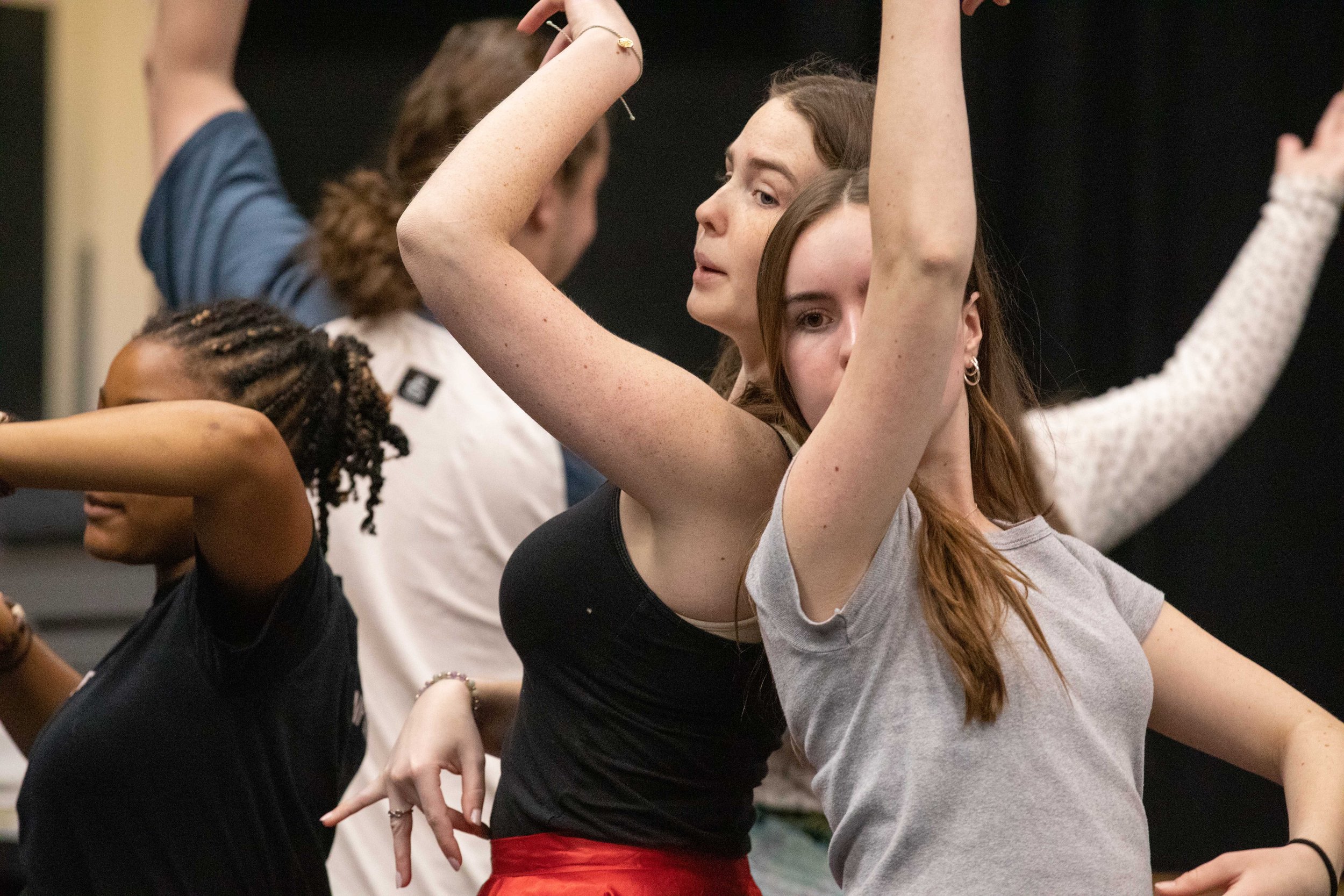  SMC theater students at a class rehearsal for the musical “Hunchback of Notredame”. Theater Arts building at SMC main campus, Santa Monica, Calif. March Tuesday 7, 2023. (Jorge Devotto | The Corsair) 