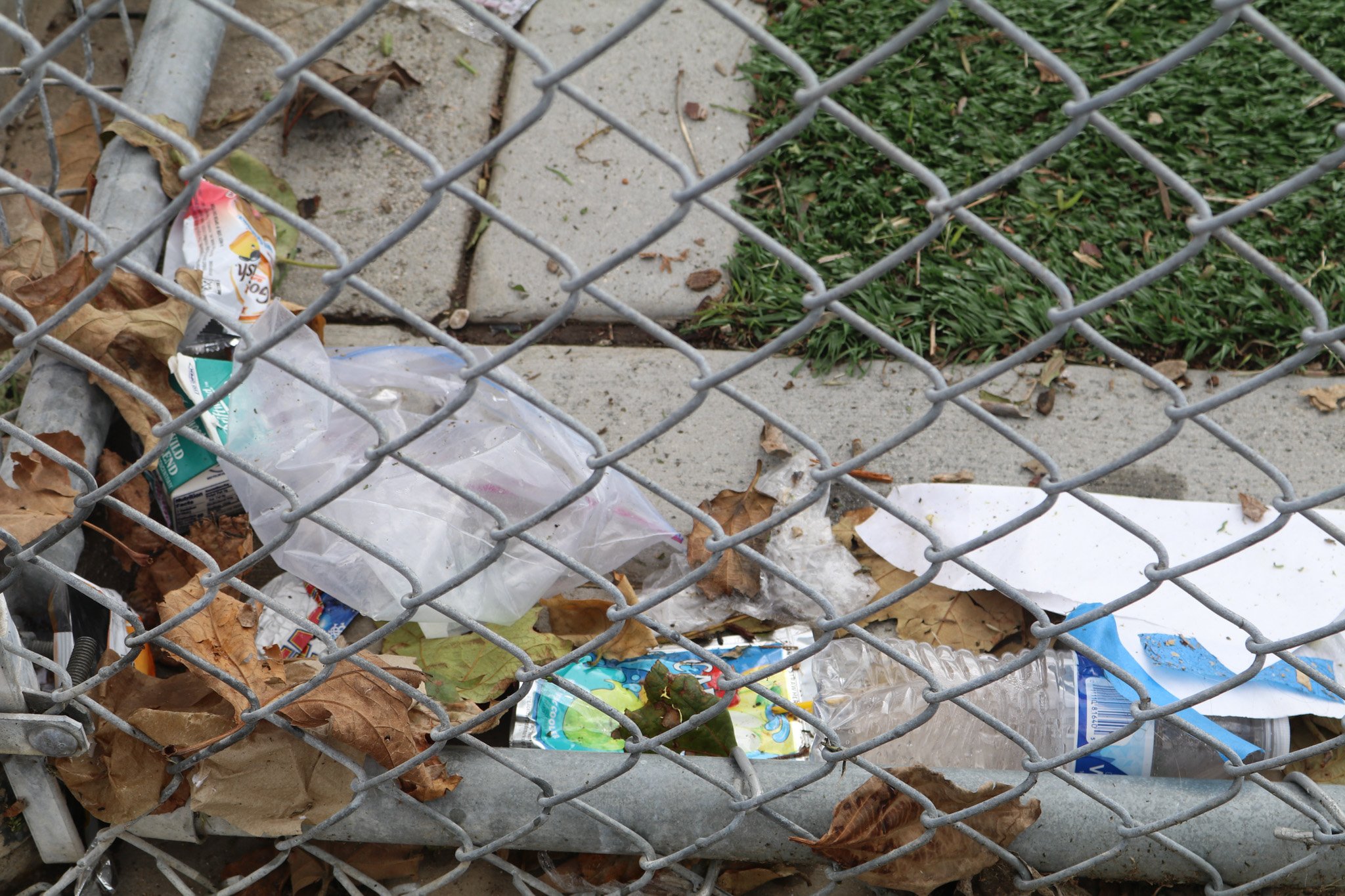  A pile of trash outside of John Adams Middle School in Santa Monica, Calif. on March 23, 2023.  (Photo: Presley Alexander/The Corsair) 