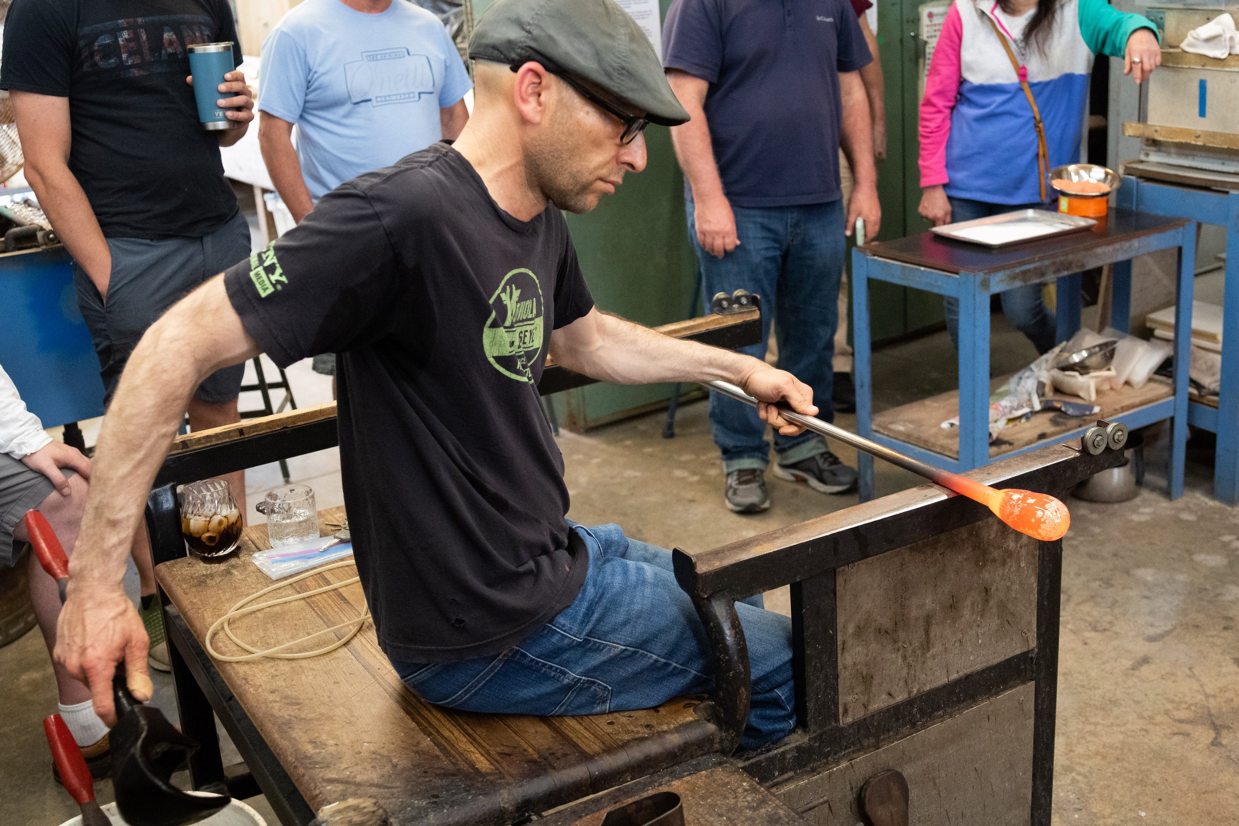  Santa Monica College’s Art Department hosts an open studio day where the Hot Shop was doing a glass blowing demonstration on the main campus in Santa Monica, Calif., on Saturday, May 13, 2023. (Caylo Seals | The Corsair) 