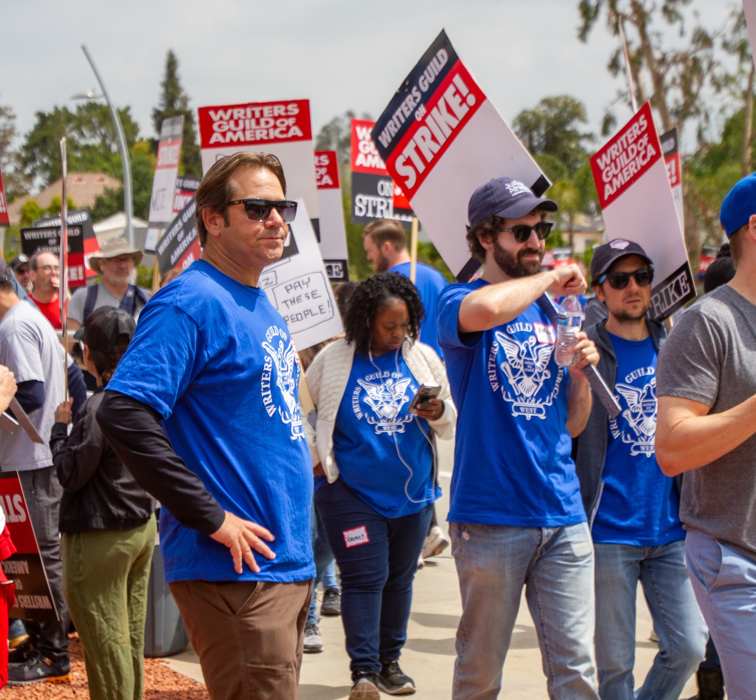  Writers Guild of America (WGA) Board member Travis Donnelly at Radford Studio Center on Thursday, May 11, 2023 in Studio City, Calif. Donnelly has been a member of the WGA since the summer prior to the 2007-2008 strike. (Baleigh O'Brien | The Corsai