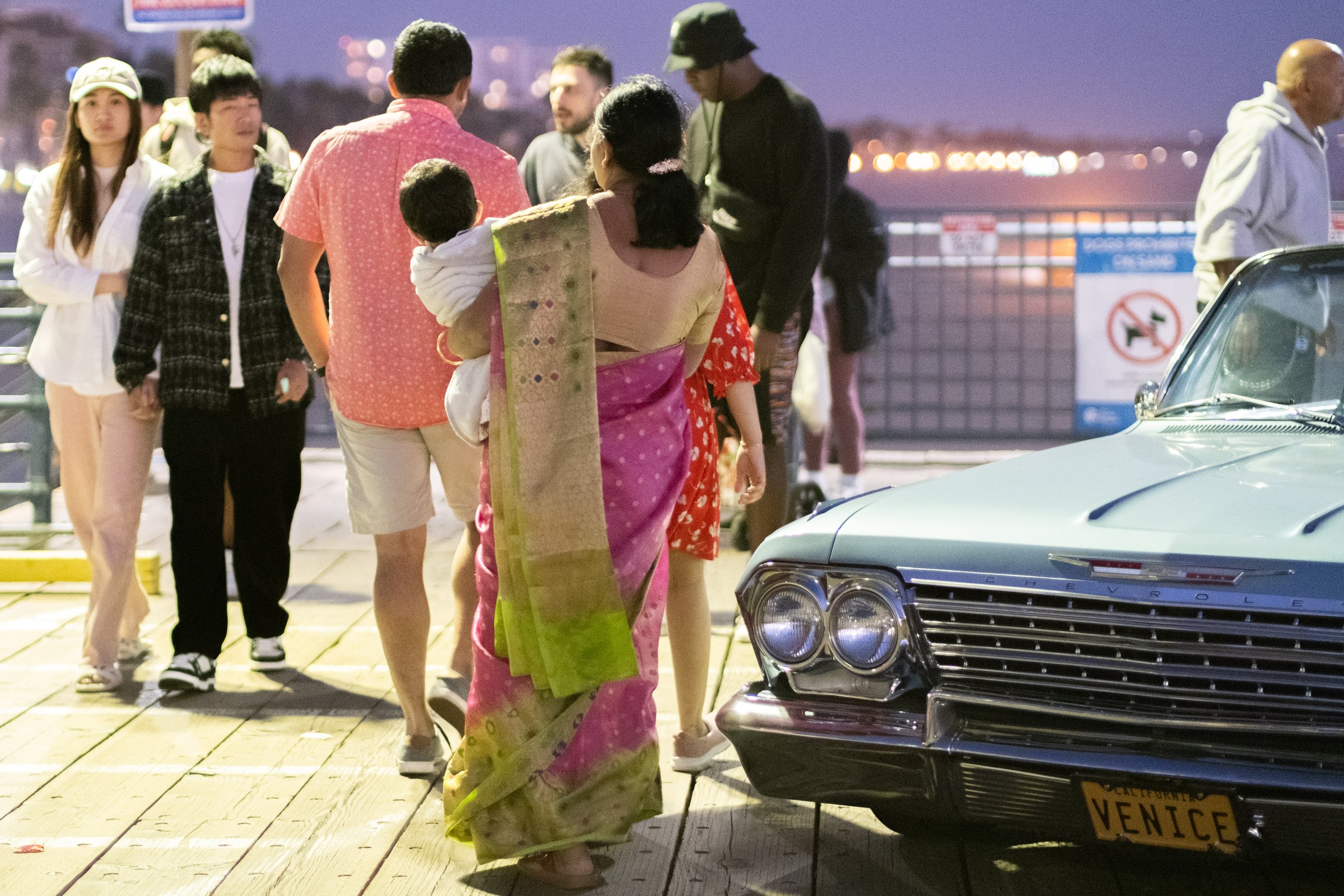  There was a diverse crowd at Locals' Night on Thursday, April 20, 2023 on the Santa Monica Pier on the parking deck in Santa Monica, Calif. The pier hosts Locals' Night every third Thursday with free programming from 4:00pm to 10:00pm.  (Akemi Rico 