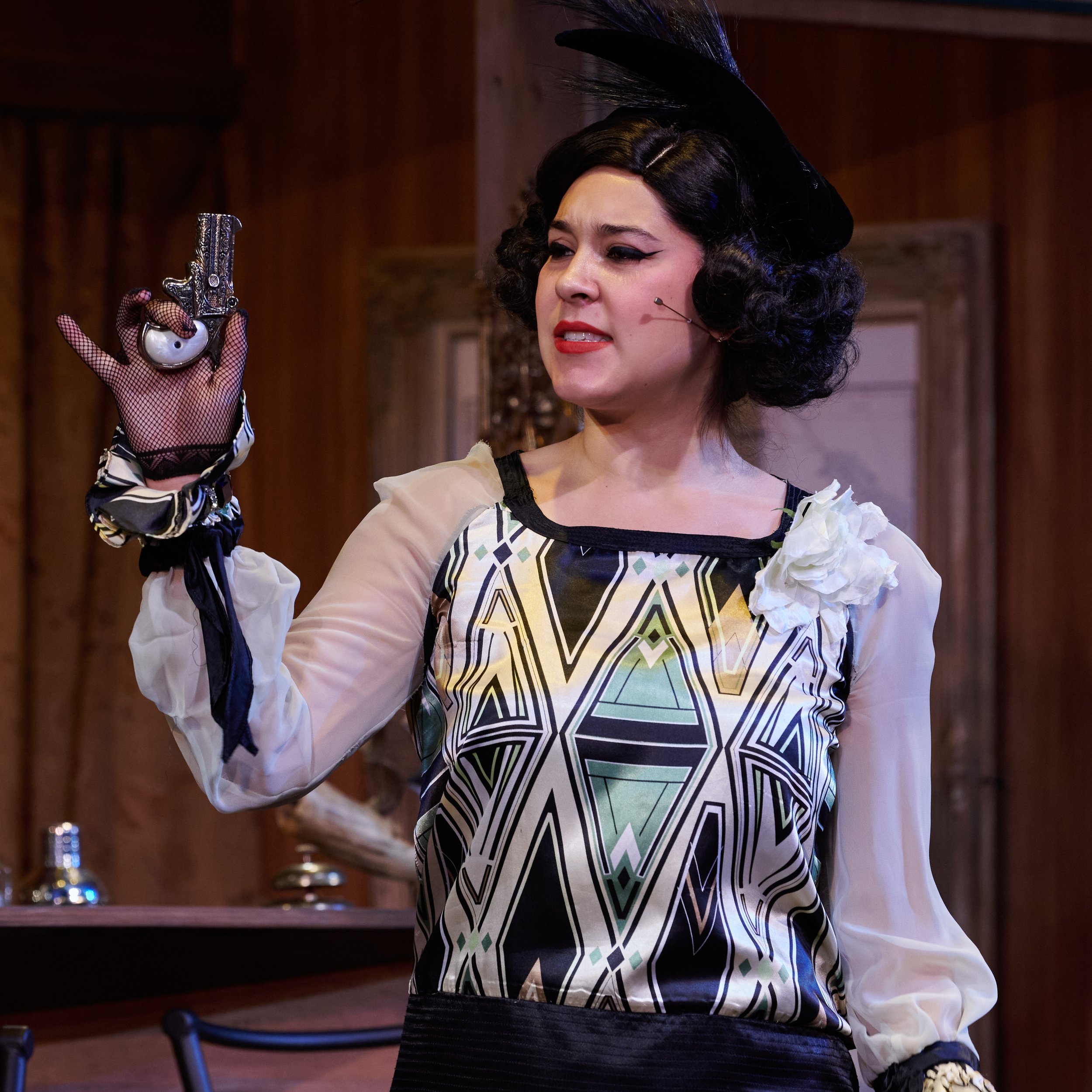  Kiana Spath as Jaqueline De Severac during dress rehearsal of the Santa Monica College Theatre Arts Department production of Agatha Christie's "Murder on the Nile" at the SMC Main Stage on Thursday, May 26, 2023, in Santa Monica, Calif. (Nicholas Mc