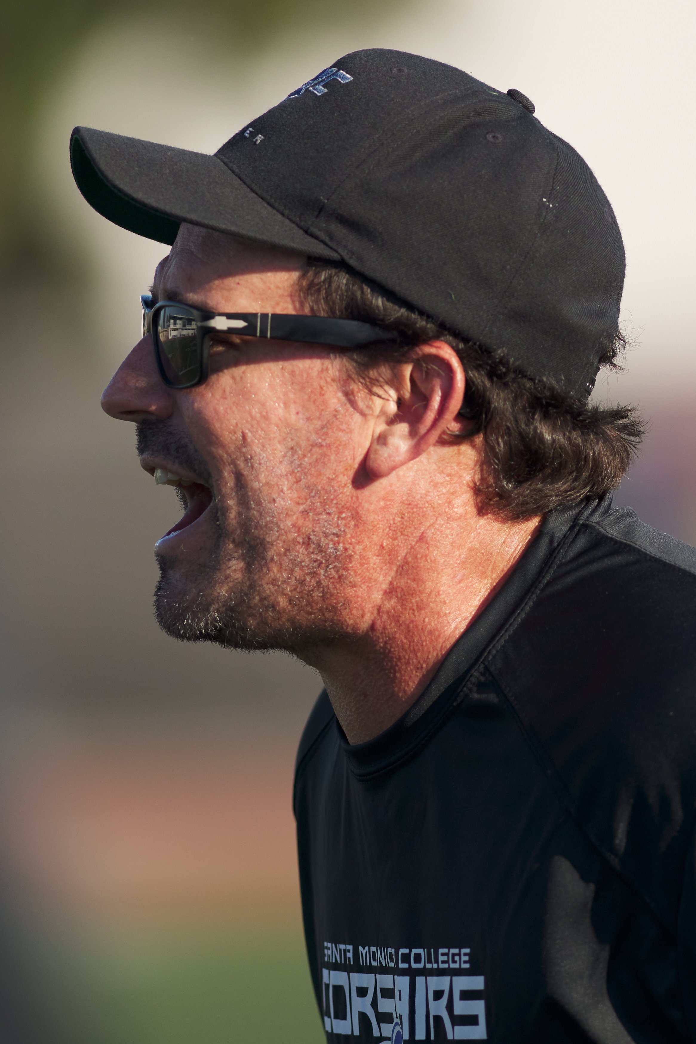  Santa Monica College Corsairs' Women's Soccer Head Coach Aaron Benditson during the match against the Pasadena City College Lancers on Friday, Sept. 8, 2023, at Corsair Field in Santa Monica , Calif. The Corsairs tied 0-0. (Nicholas McCall | The Cor