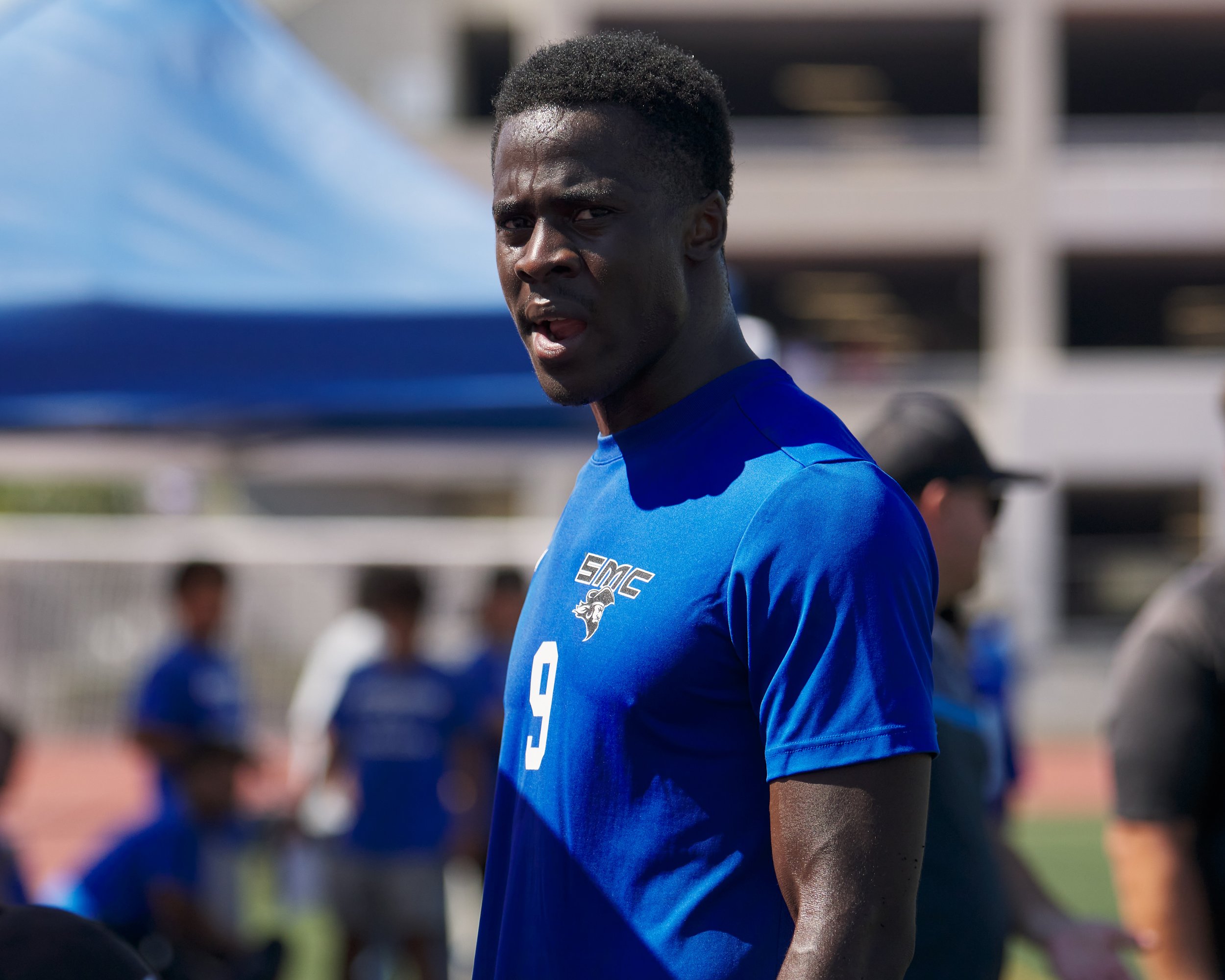  Santa Monica College Corsairs' Philip Hepzibah during the men's soccer match against the Los Angeles Harbor College Seahawks on Friday, Sept. 9, 2023, at Corsair Field in Santa Monica, Calif. The Corsairs won 7-1. (Nicholas McCall | The Corsair) 