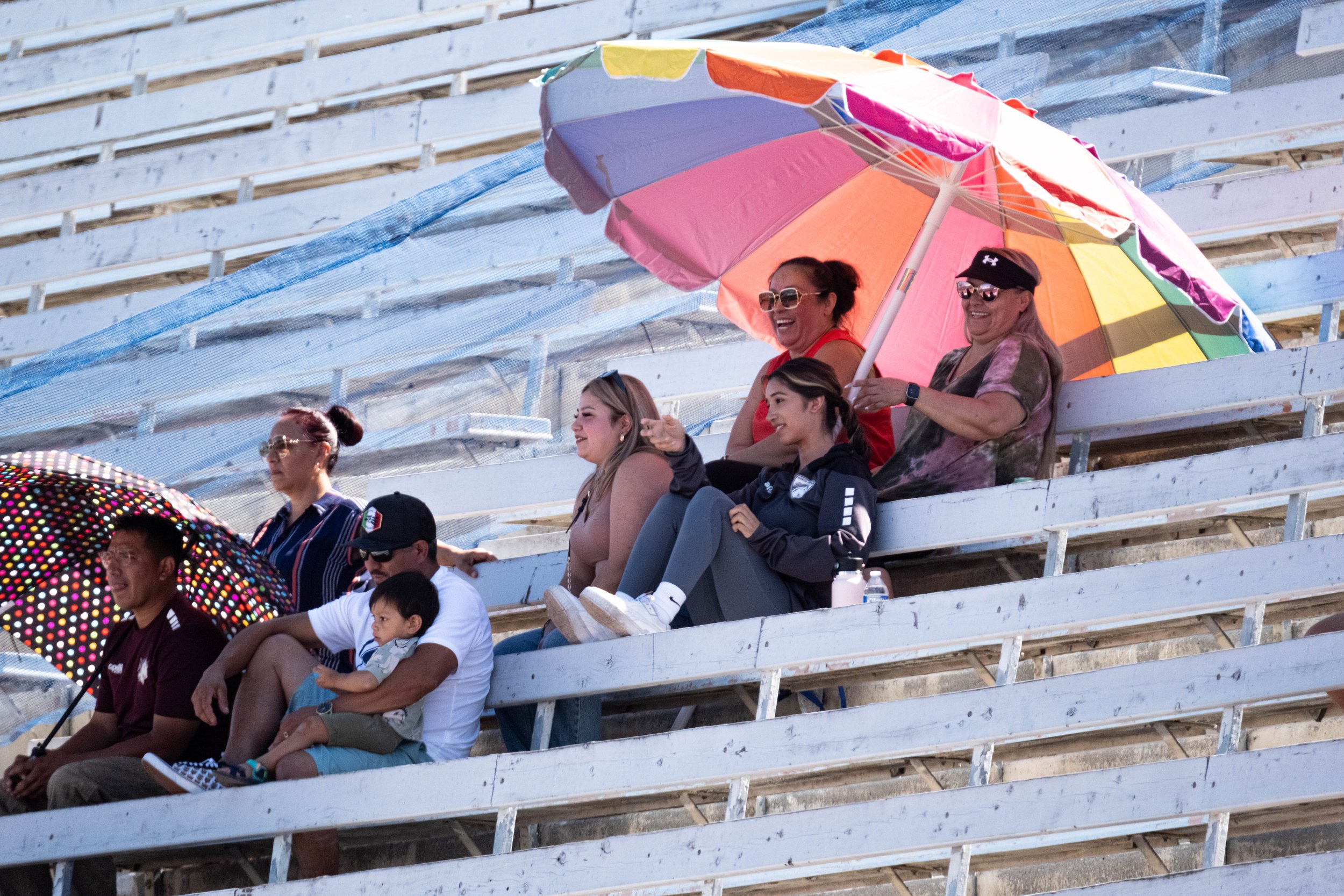  Norco College soccer supporters watching the team play against Santa Monica College on Tue. Sept. 12 on Corsair Field at Santa Monica, Calif. (Danilo Perez | The Corsair) 