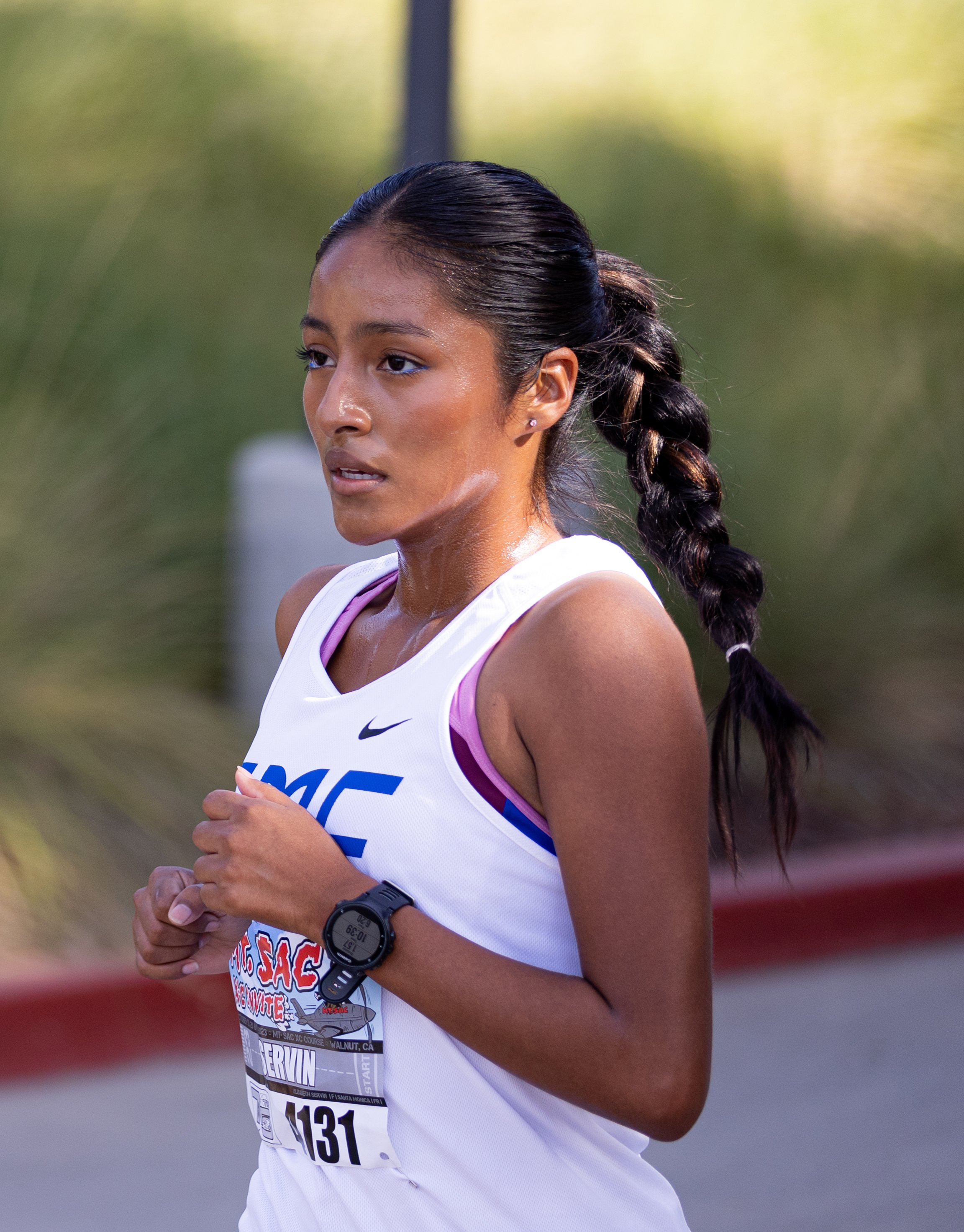 Lisa Servin running at the MT. SAC Cross Country Invitational on Friday, Oct 13 at MT. SAC in Walnut, Calif. (Danilo Perez | The Corsair) 