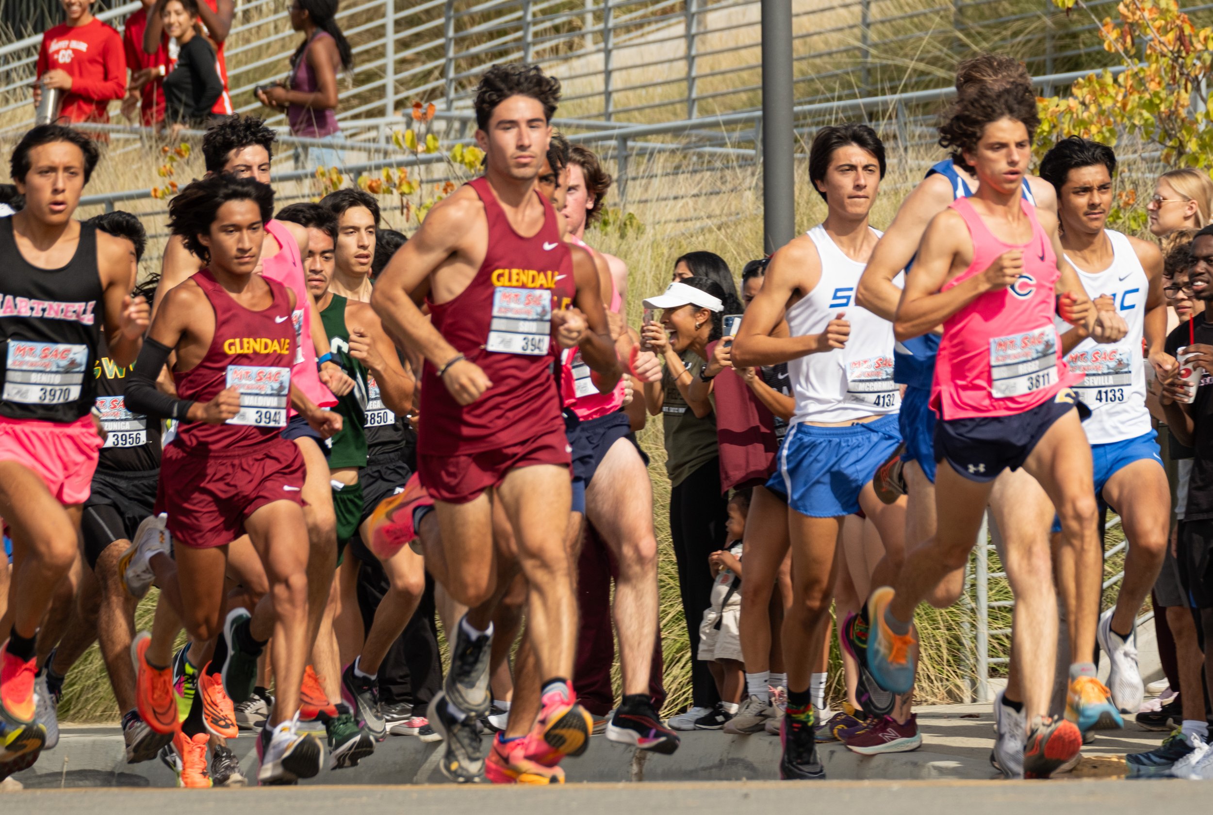  the begining of the men's race at MT. SAC Cross Country Invitational on Friday, Oct 13 at MT. SAC in Walnut, Calif. (Danilo Perez | The Corsair) 
