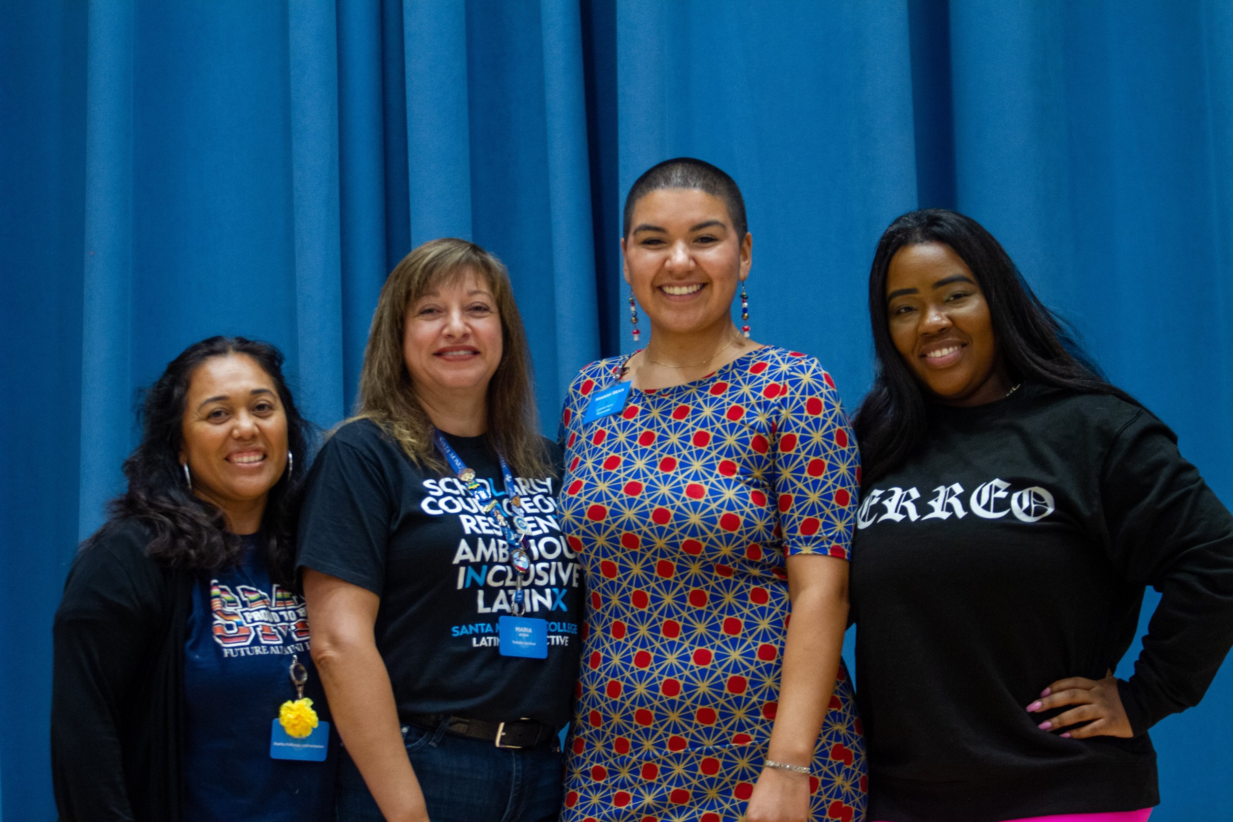  Hannanh E. Mock and Katelina Eccleston and others at the Santa Monica College main campus Orientation Hall in Santa Monica Calif. Oct. 10, 2023 (Josephine Fischer | The Corsair) 