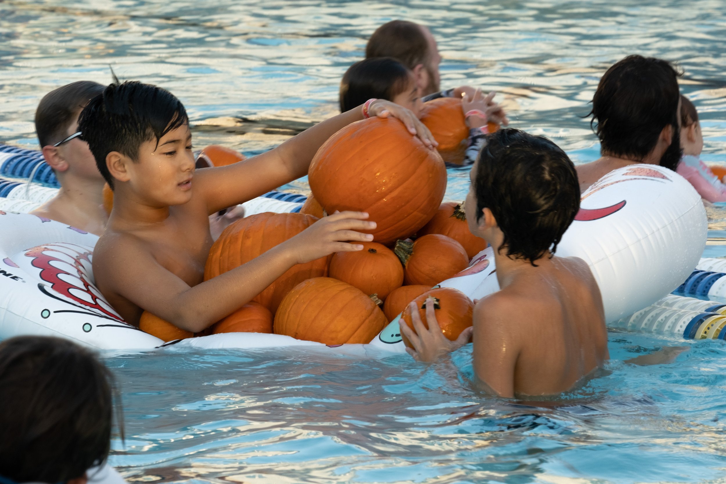  On Friday, October 27th, the Santa Monica Swim Center held their Halloween Spooky Splash Spectacular. Children of all ages splashed in the Floating Pumpkin Patch in Santa Monica, Calif. (Akemi Rico | The Corsair) 