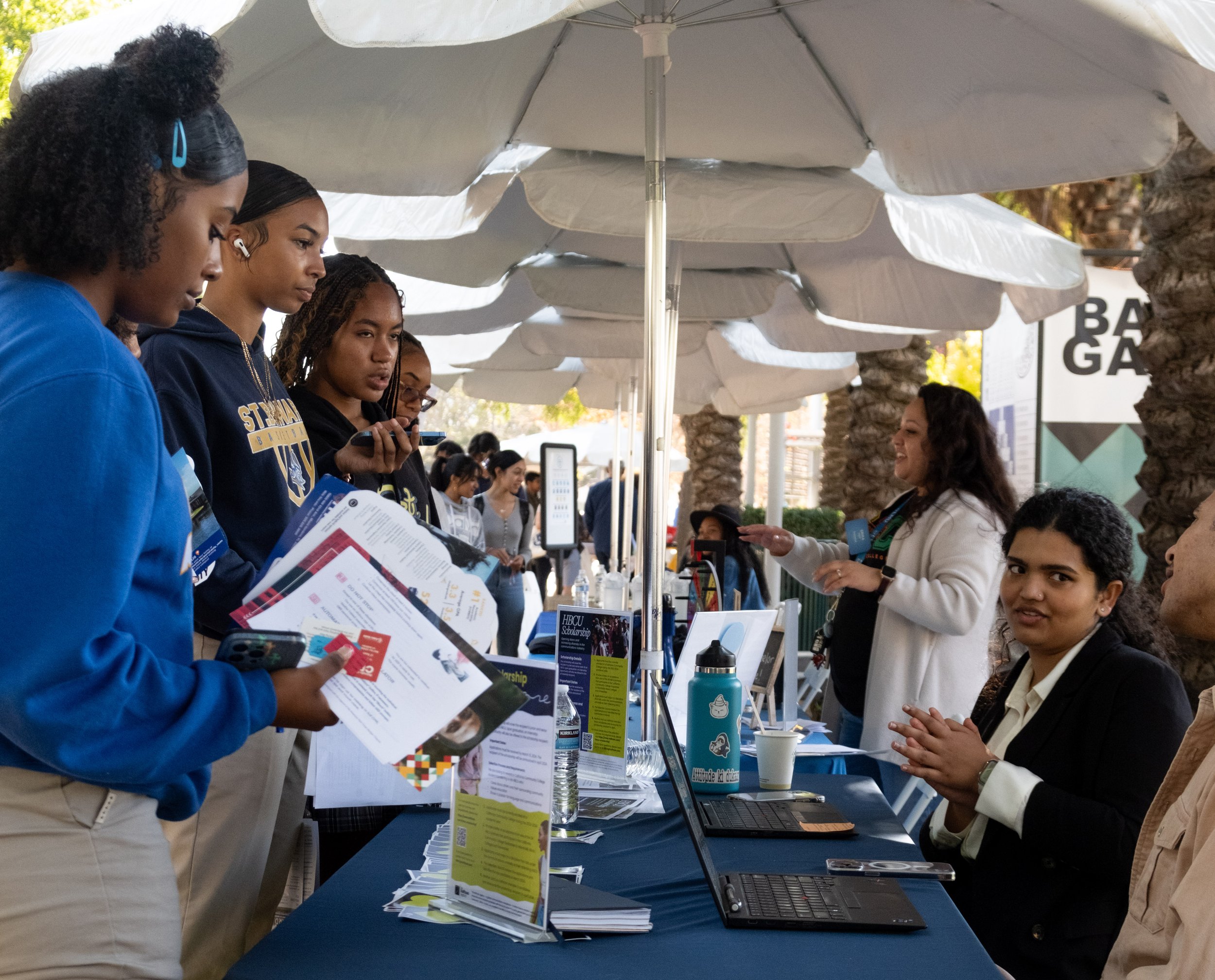  Row of Colleges/Universities at the Histroically Black Colleges and Universities Caravan event held in Santa Monica College on Thursday, Oct. 26 (Danilo Perez | The Corsair) 