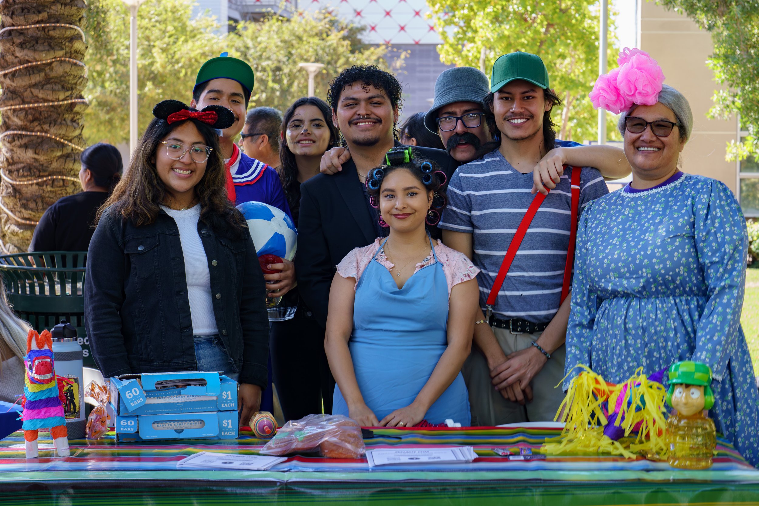  Santa Monica College's Adelante Club in full costume at the Club Row event on Halloween Tuesday, Oct. 31st, 2023 in Santa Monica, Calif. (Elizabeth Bacher | The Corsair) 