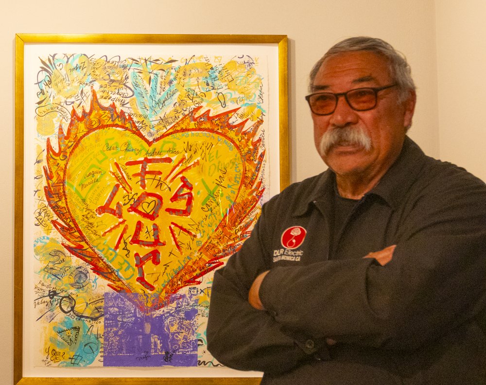  Pablo De La Rosa, guest curator at the California Heritage Museum, De La Rosa is the curator for the exhibition Arte Chicano Hecho En Los Angeles that is curently on view at the museum until June 4, 2024, Santa Monica, Calif. (Laurel Rahn/The Corsai