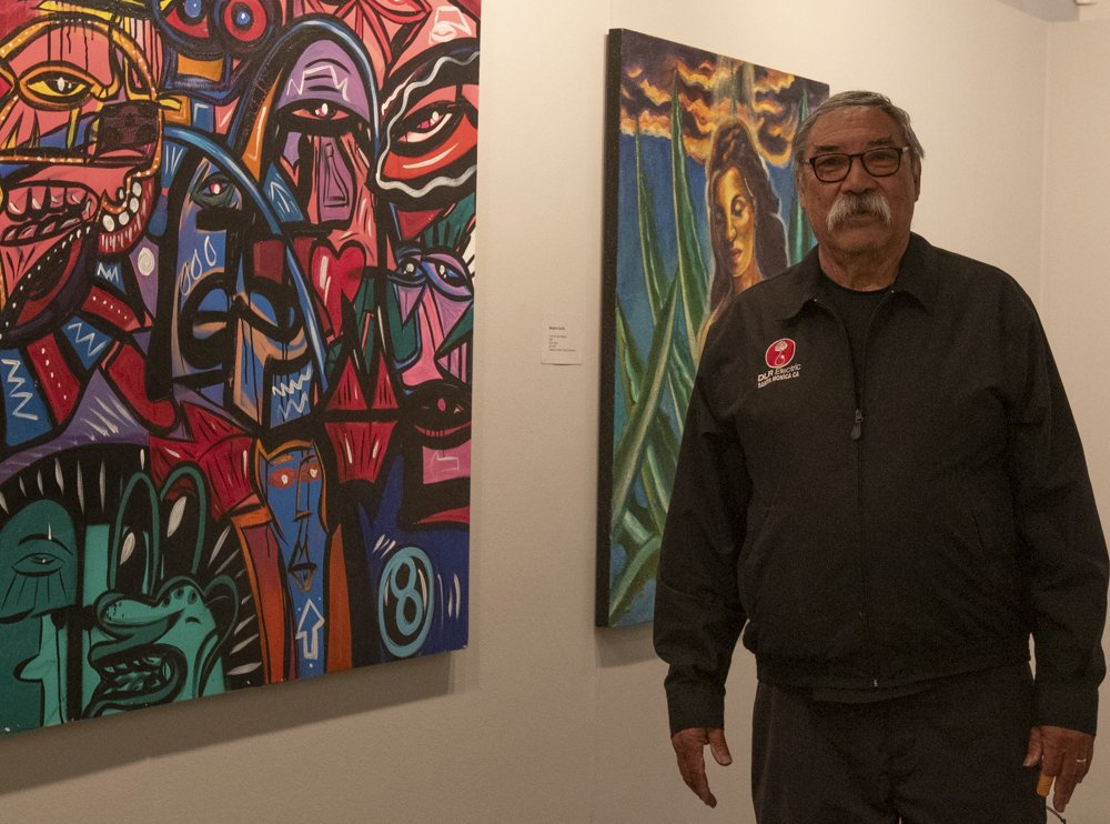  Pablo De La Rosa, guest curator at the California Heritage Museum, De La Rosa is the curator for the exhibition Arte Chicano Hecho En Los Angeles that is curently on view at the museum until June 4, 2024, Santa Monica, Calif. (Laurel Rahn/The Corsai