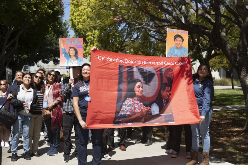  Commemorative walk honoring César Chavez and Dolores Huerta at Santa Monica Main Campus (SMC), Tuesday, April 2, 2024, Santa Monica, Calif. 