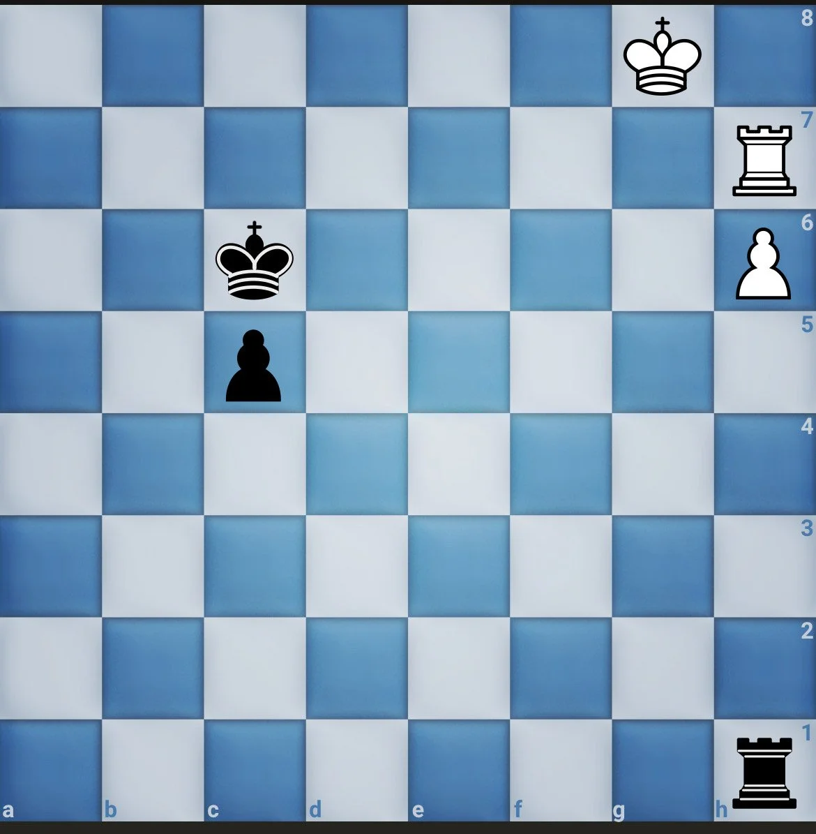  The last game pieces' positions on the game board when Elijah Tipton lost to Henry Navarro due to out of clock time during the tie-break Armageddon match at an open chess tournament hosted by the Santa Monica College (SMC) Chess Club, on Friday May 