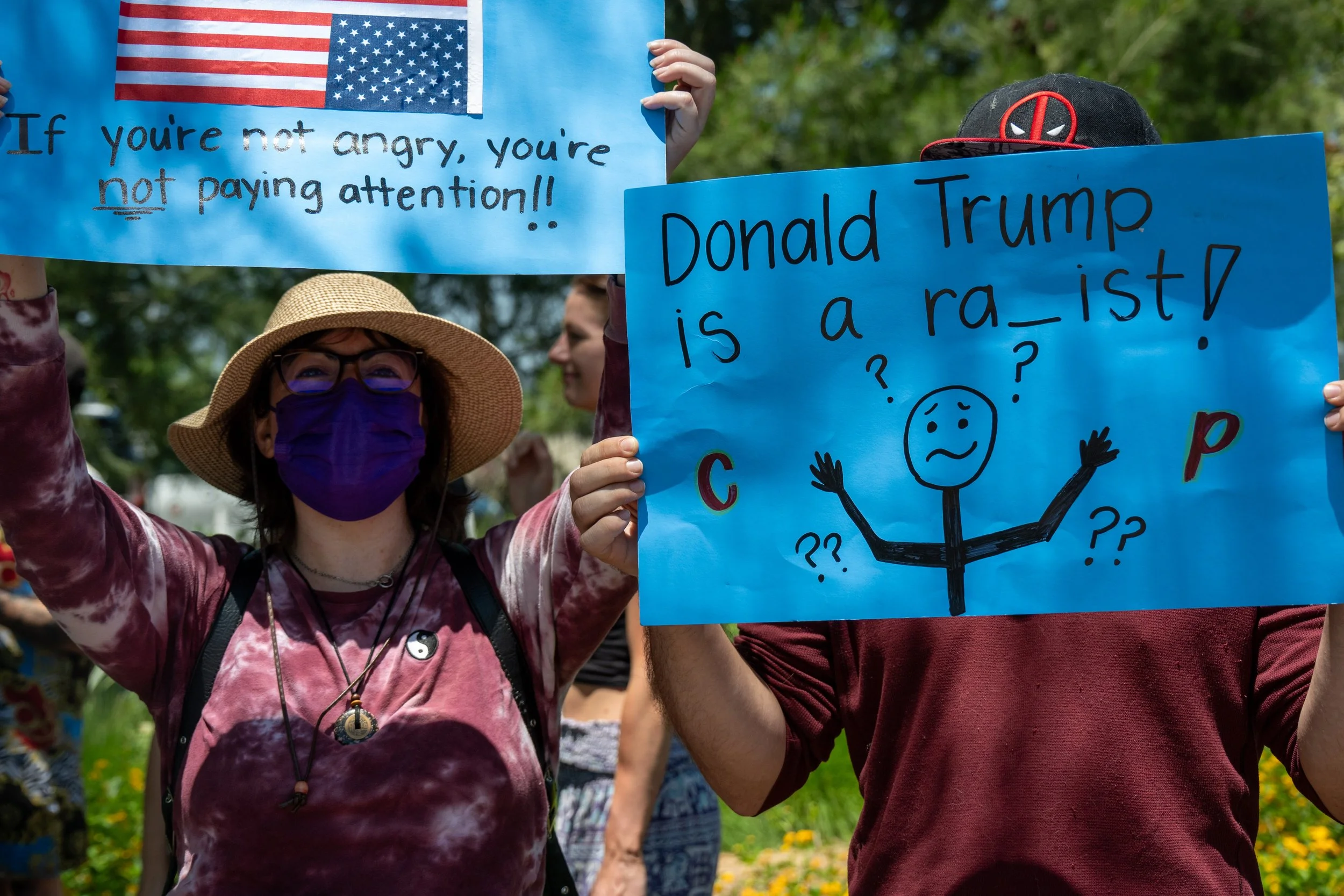  Protesters at the No Kings protest, Saturday, June 14, 2025, Woodland Hills, Calif. (Tom Rosholt | The Corsair) 