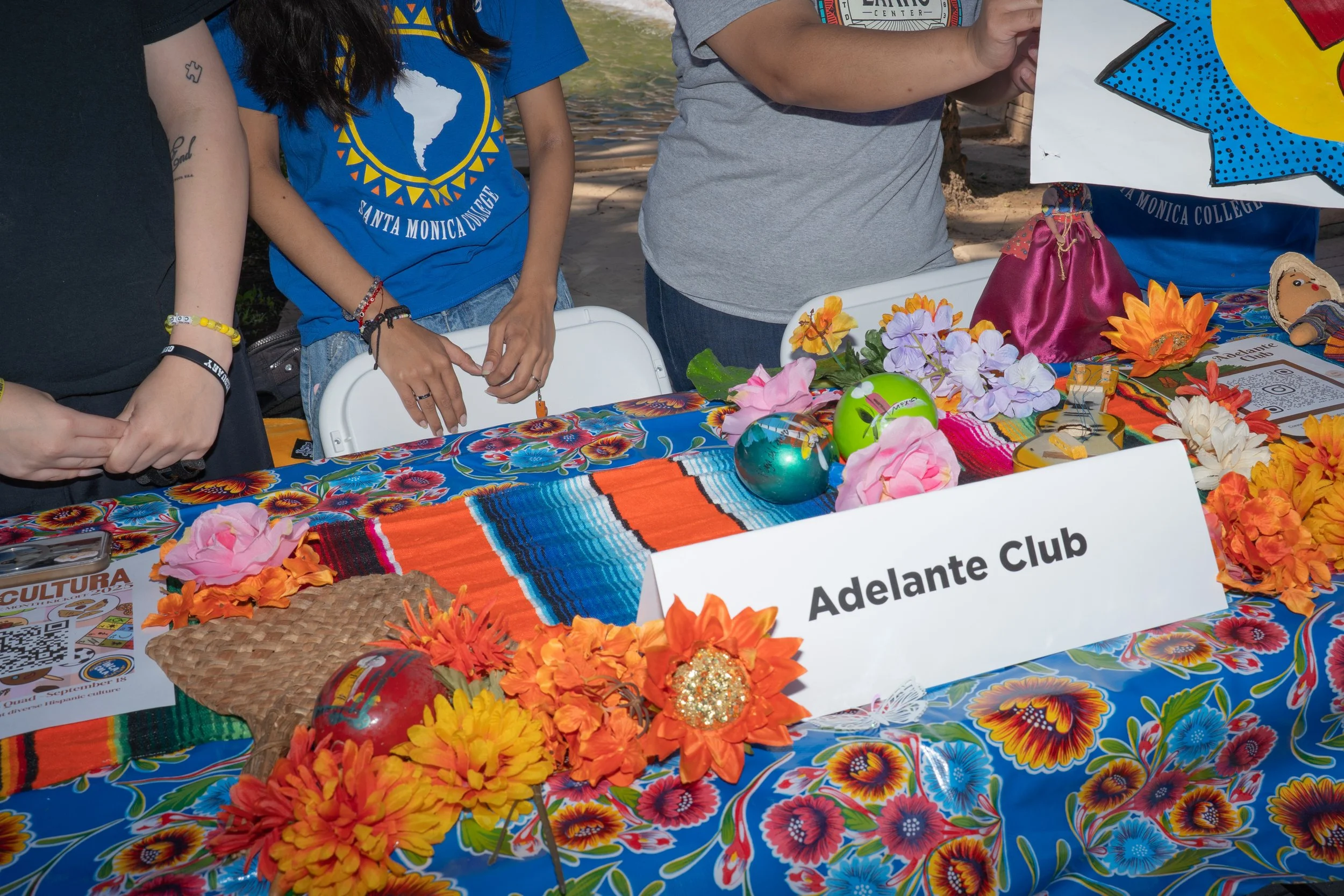 The Adelante Club self promotes at the SMC Start Up with a colorful display on Tuesday September 16 in Santa Monica, Calif. The Adelante Club promotes the celebration of latinx students at SMC and their academic successes. (Katy Santa Cruz | The Cor