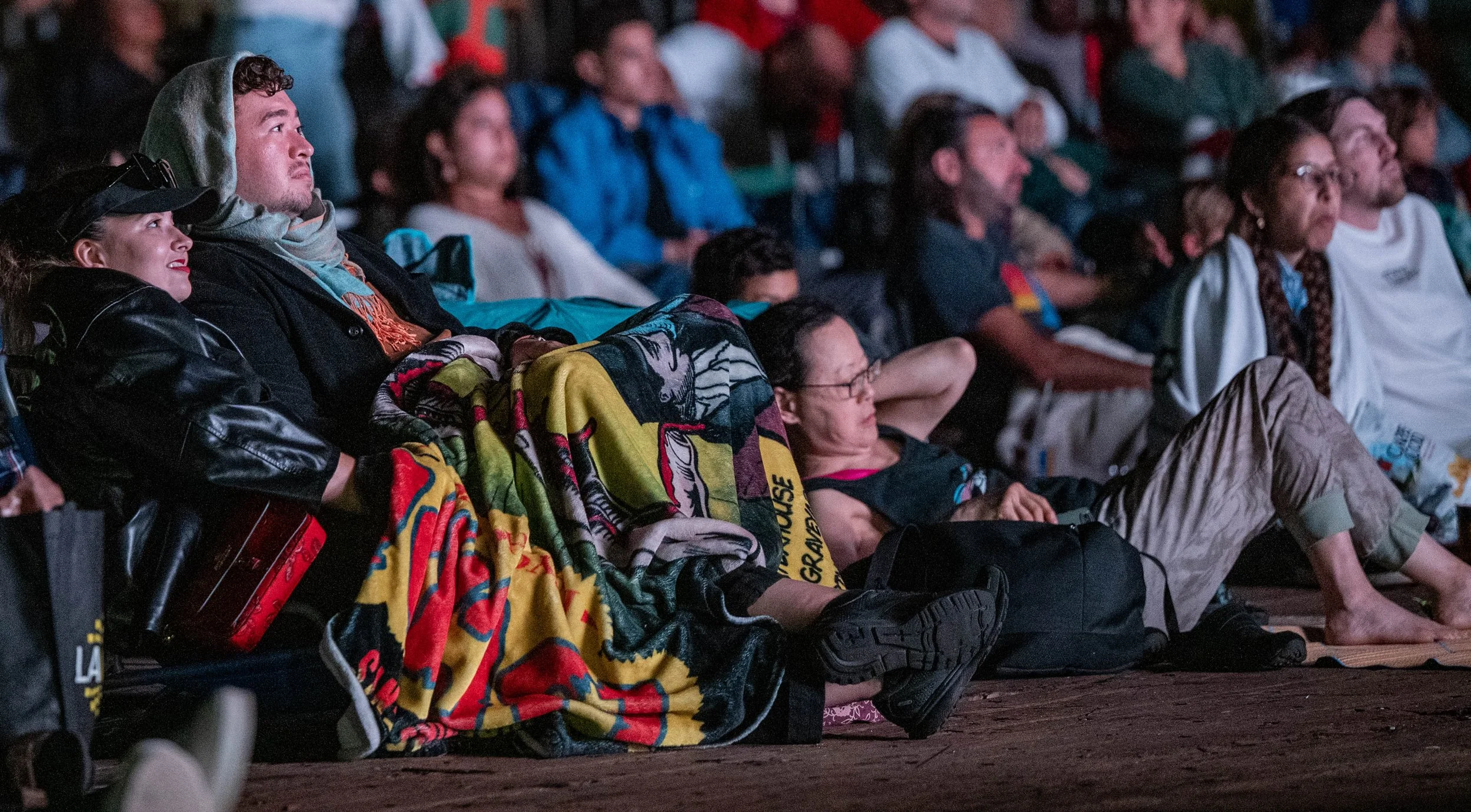 Audience waiting for the West Side Story performance on Saturday, September 27, 2025, Santa Monica,Calif. (Tom Rosholt | The Corsair)