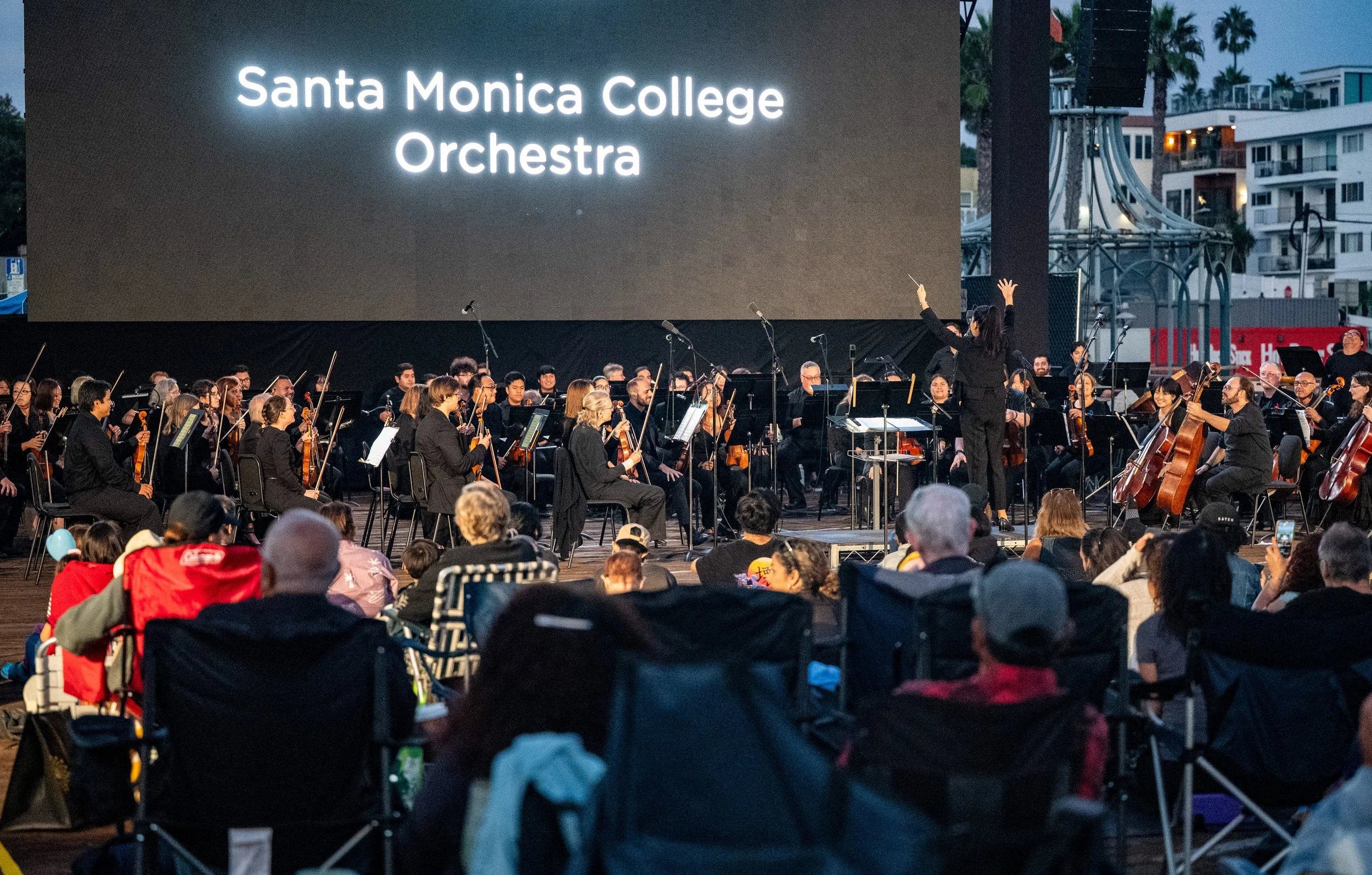 Santa Monica College (SMC) Symphony performing prior to West Side Story on Saturday, September 27, 2025, Santa Monica,Calif. (Tom Rosholt | The Corsair)
