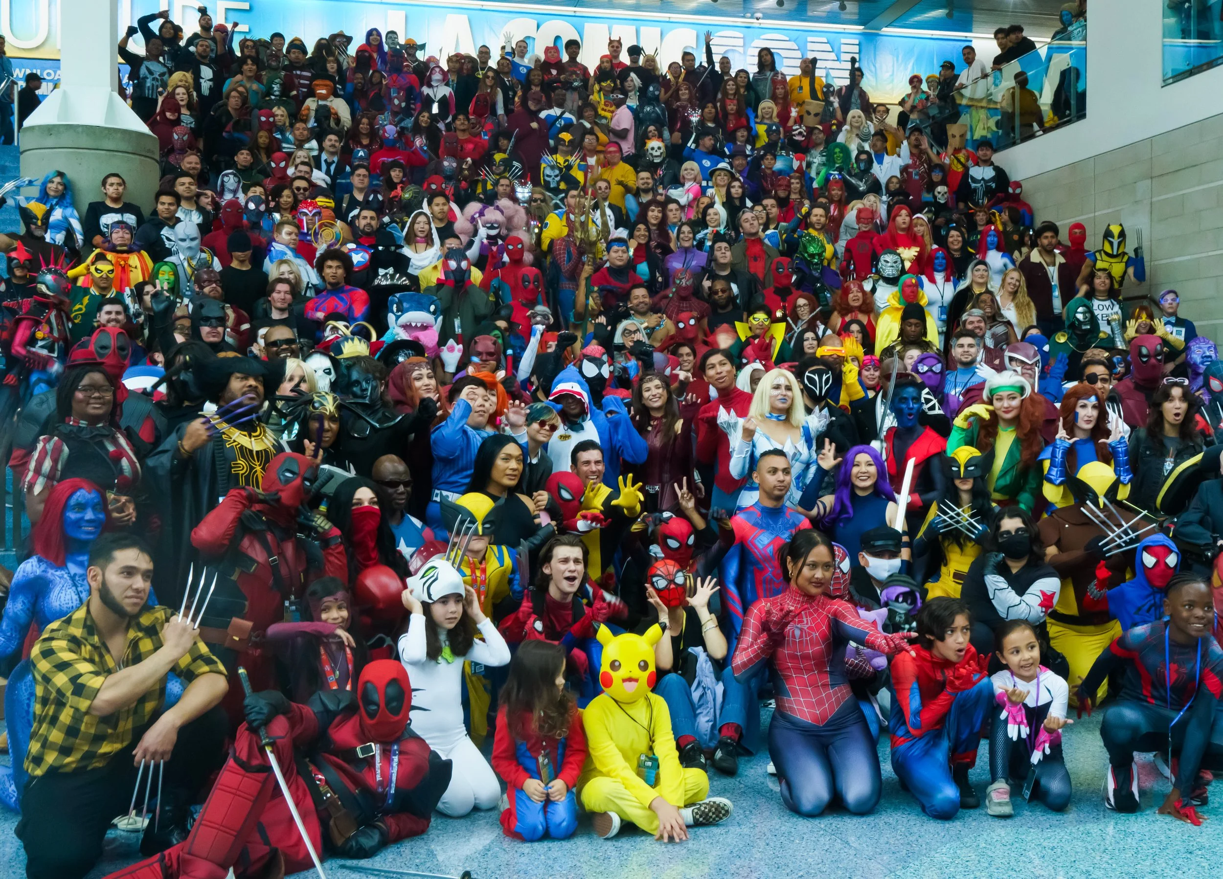  Cosplay group of all ages assemble for photos at LA Comic con in Los Angeles, Calif., Friday Sept. 26, 2025 (Corsair | Danny Sanchez) 