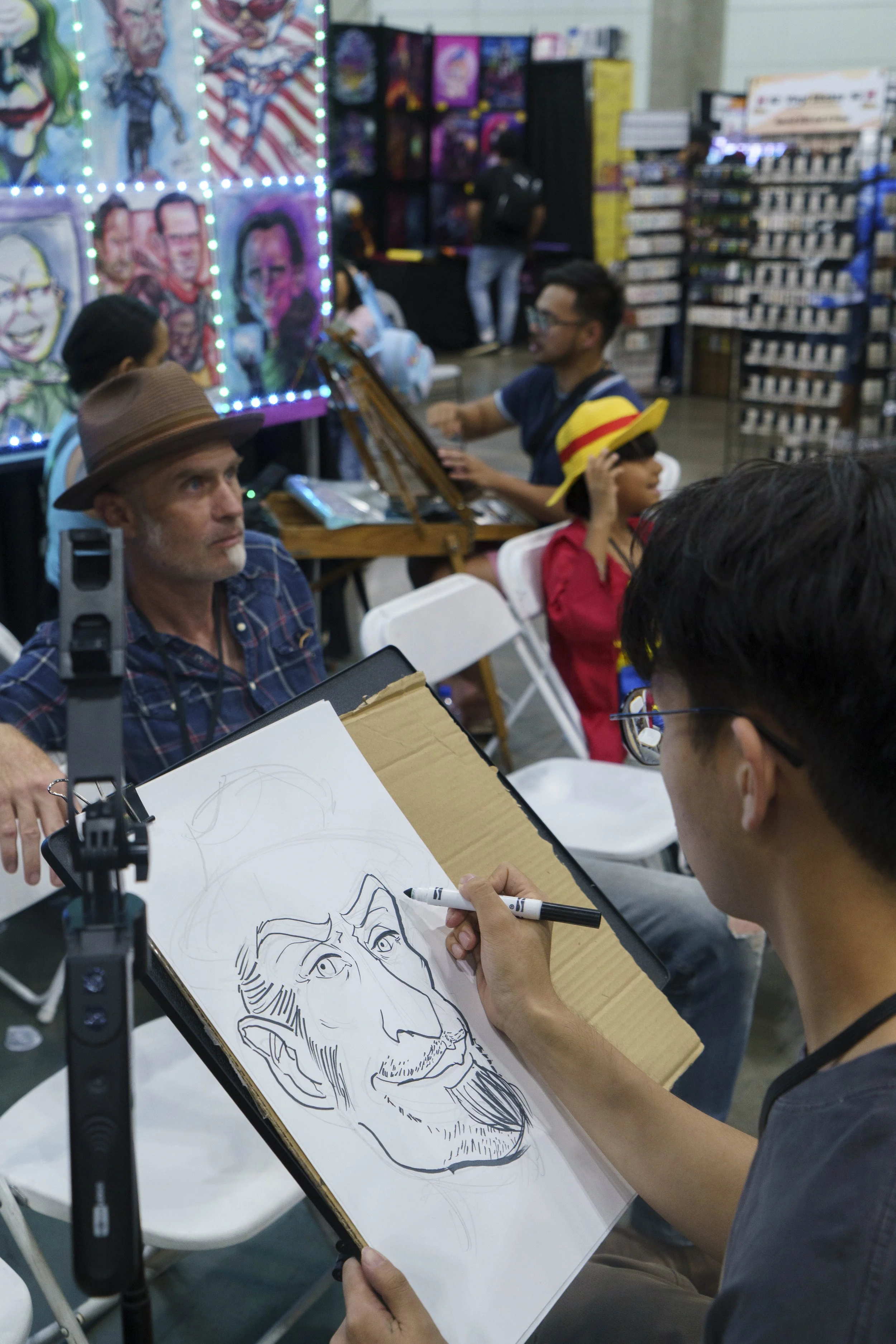  Artist in action in Artist Alley  at LA Comic con in Los Angeles, Calif., Friday Sept. 26, 2025 (Corsair | Danny Sanchez) 