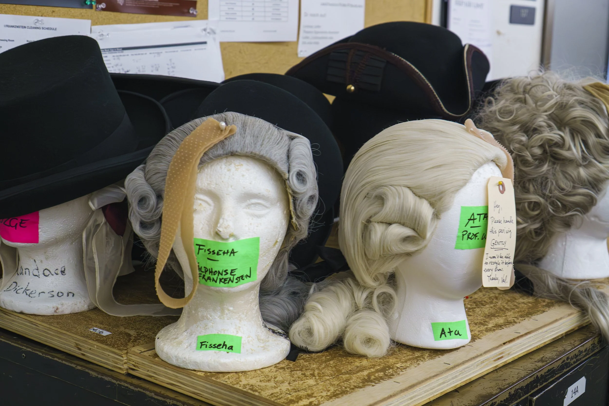 Costume props on Deck backstage of the iFrankenstein production in The Eli and Edythe Broad Stage at Santa Monica Collage in Santa Monica, Calif., Thursday Oct. 2, 2025 (Corsair | Danny Sanchez)