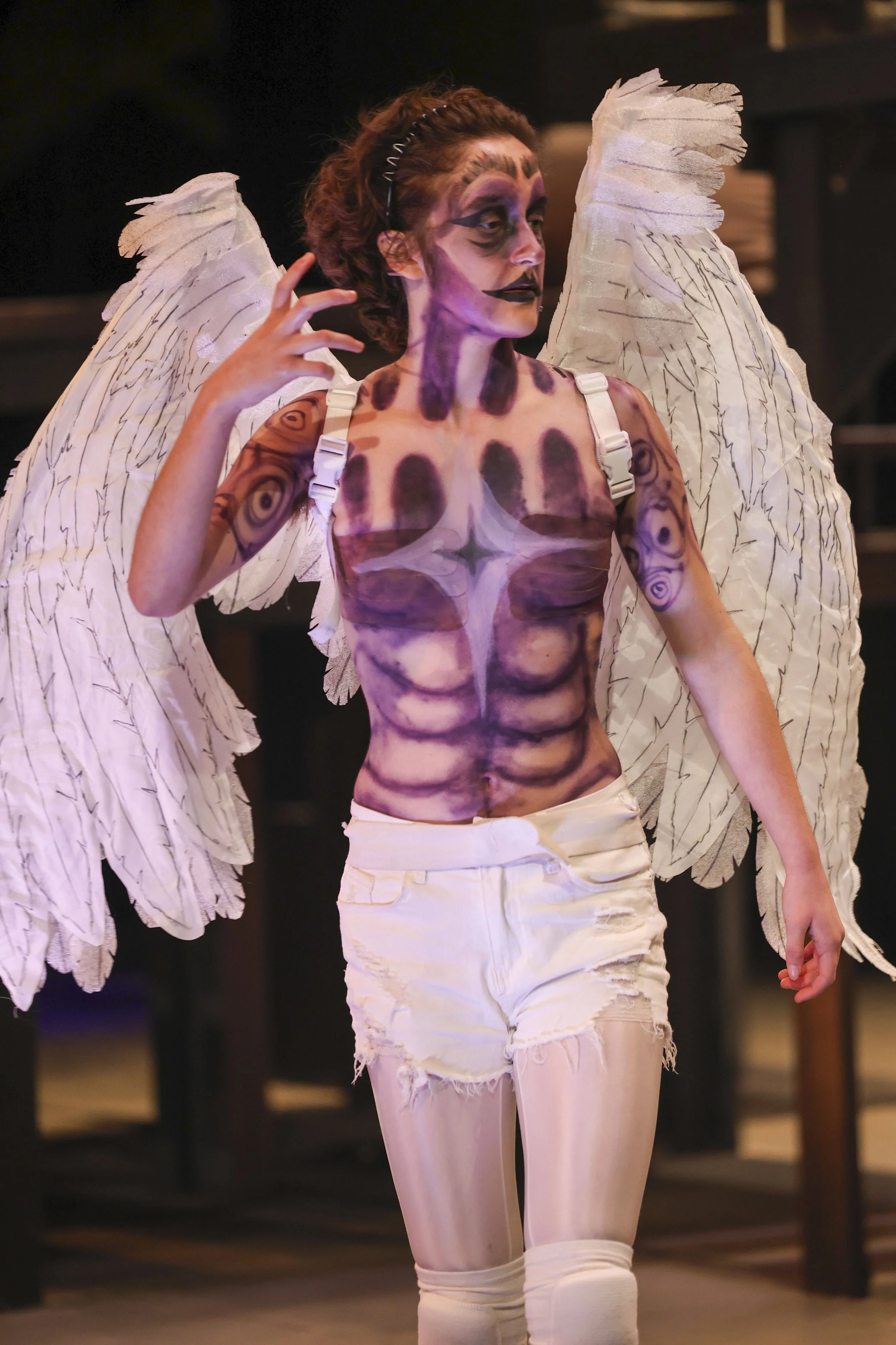  Daniela Talleda as “The Angel” in a dress rehearsal of Santa Monica Colleges(SMC) Theatre Departments production of “Angels in America, Part 2; Perestroika on Nov 20, 2025 Santa Monica, Calif. (Gregg Hawthorne | The Corsair) 