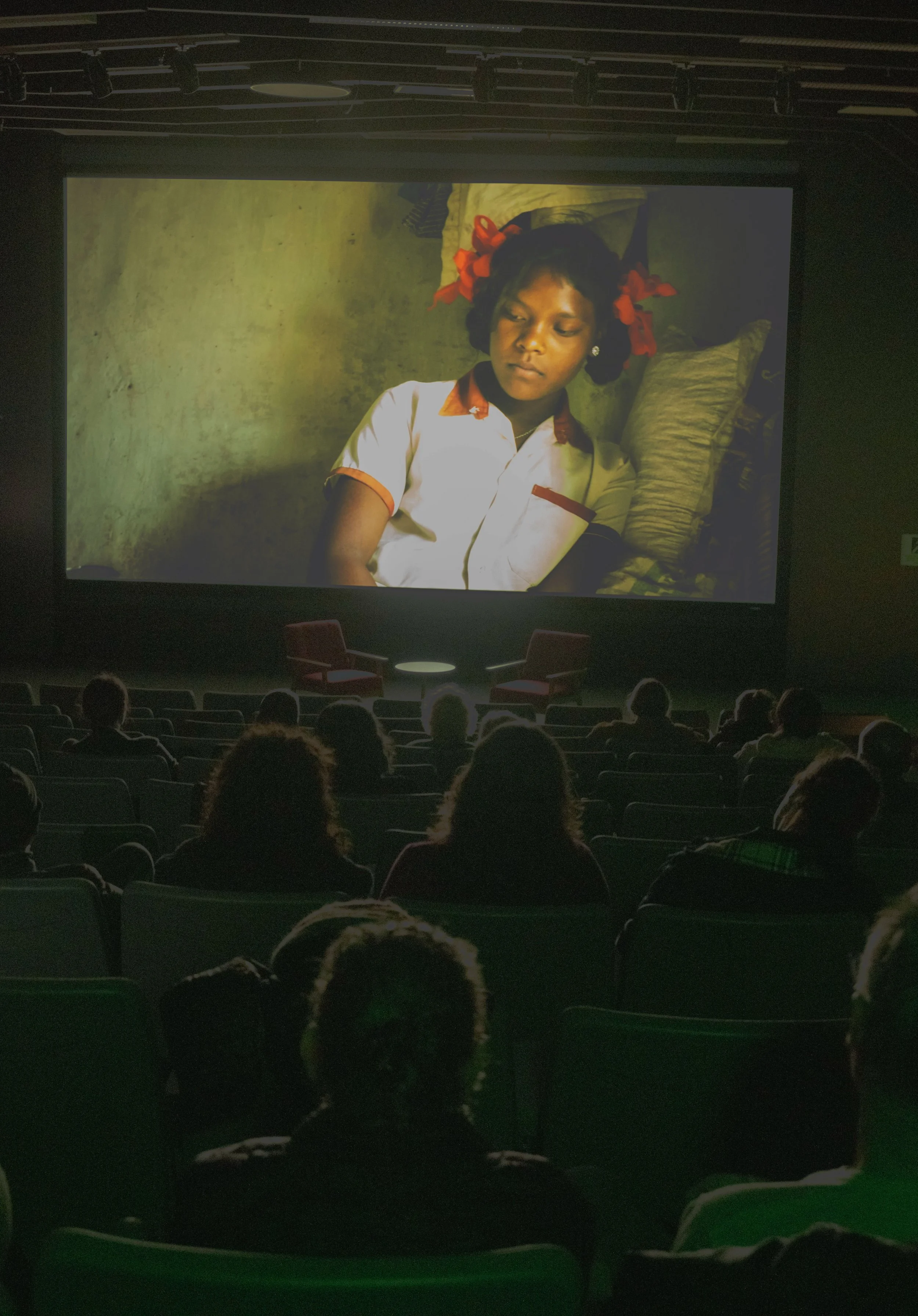  The Oscar-nominated documentary “To Kill a Tiger” screens before an audience on Thursday, Nov. 20, 2025 at the Center for Media and Design Auditorium at Santa Monica College in Santa Monica, Calif. The film inspired the StandWithHer movement, which 