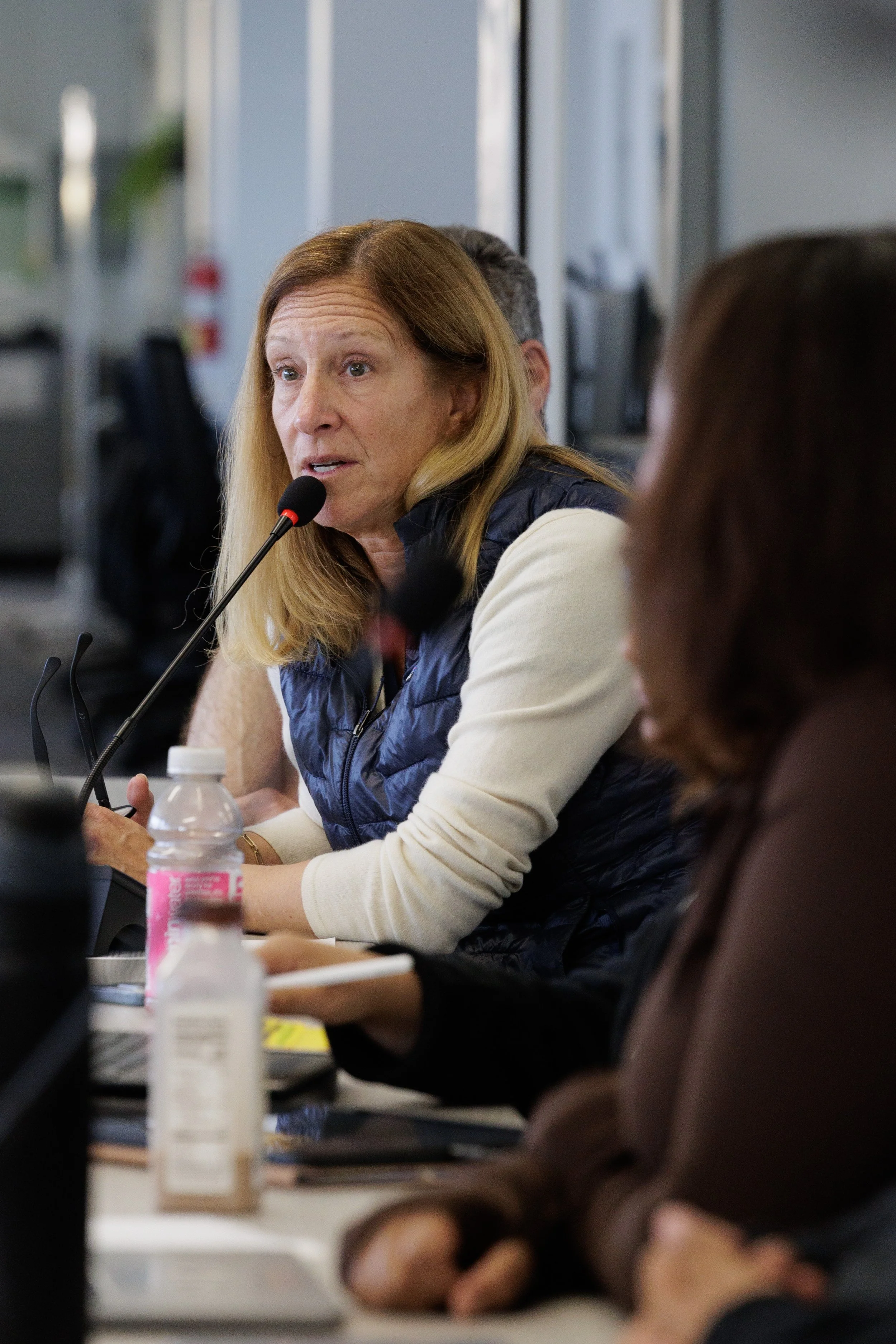  Dr. Lizzy Moore, president of the Santa Monica College (SMC) Foundation, discusses allocated funding for the upcoming Giving Thanksgiving during the weekly Associated Students Board of Directors meeting at the Cayton Center Computer Lab on Monday, O